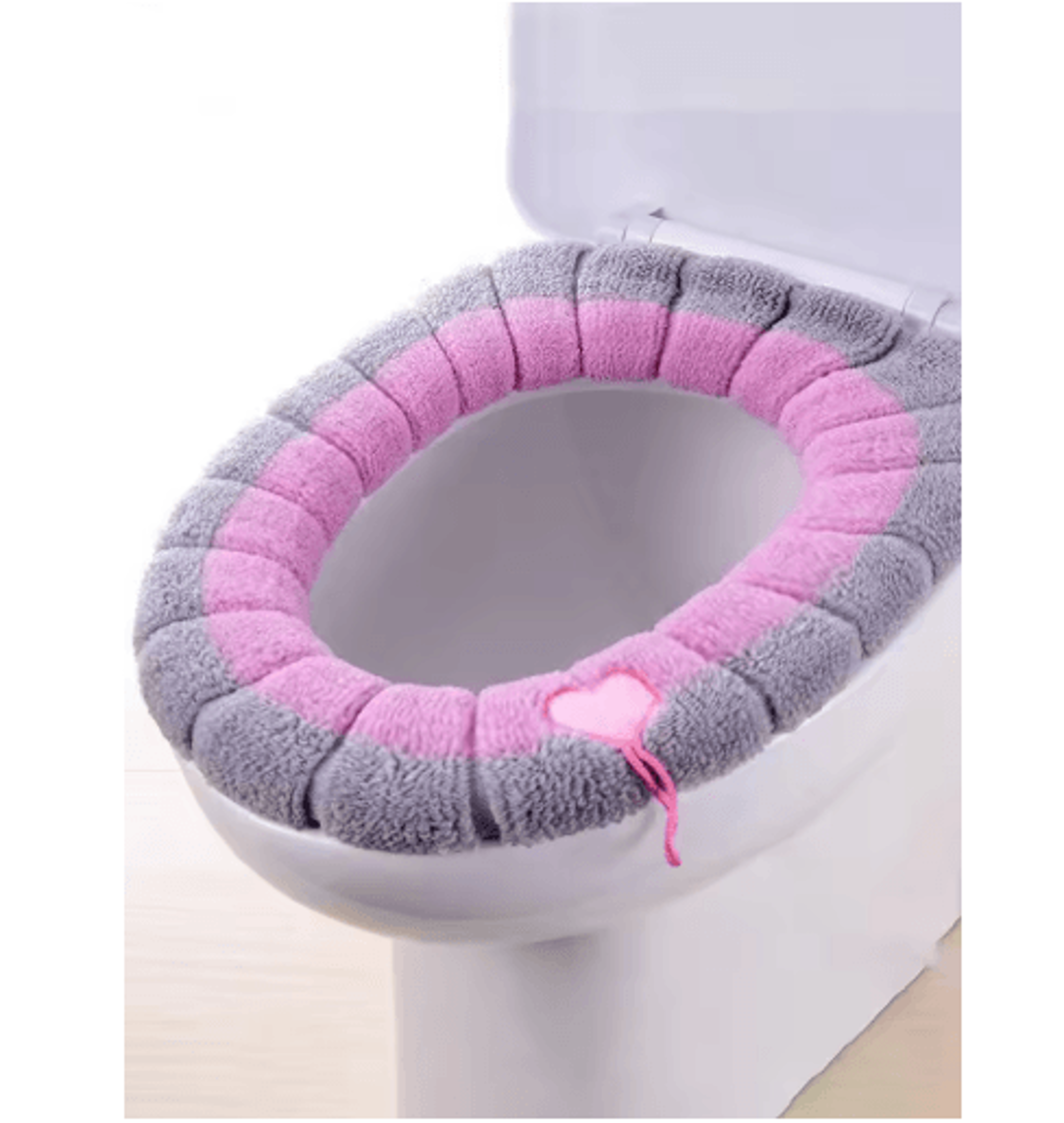 Portable Knitted Toilet Seat Cover  Thickened Washable  Warm OType Universal 5