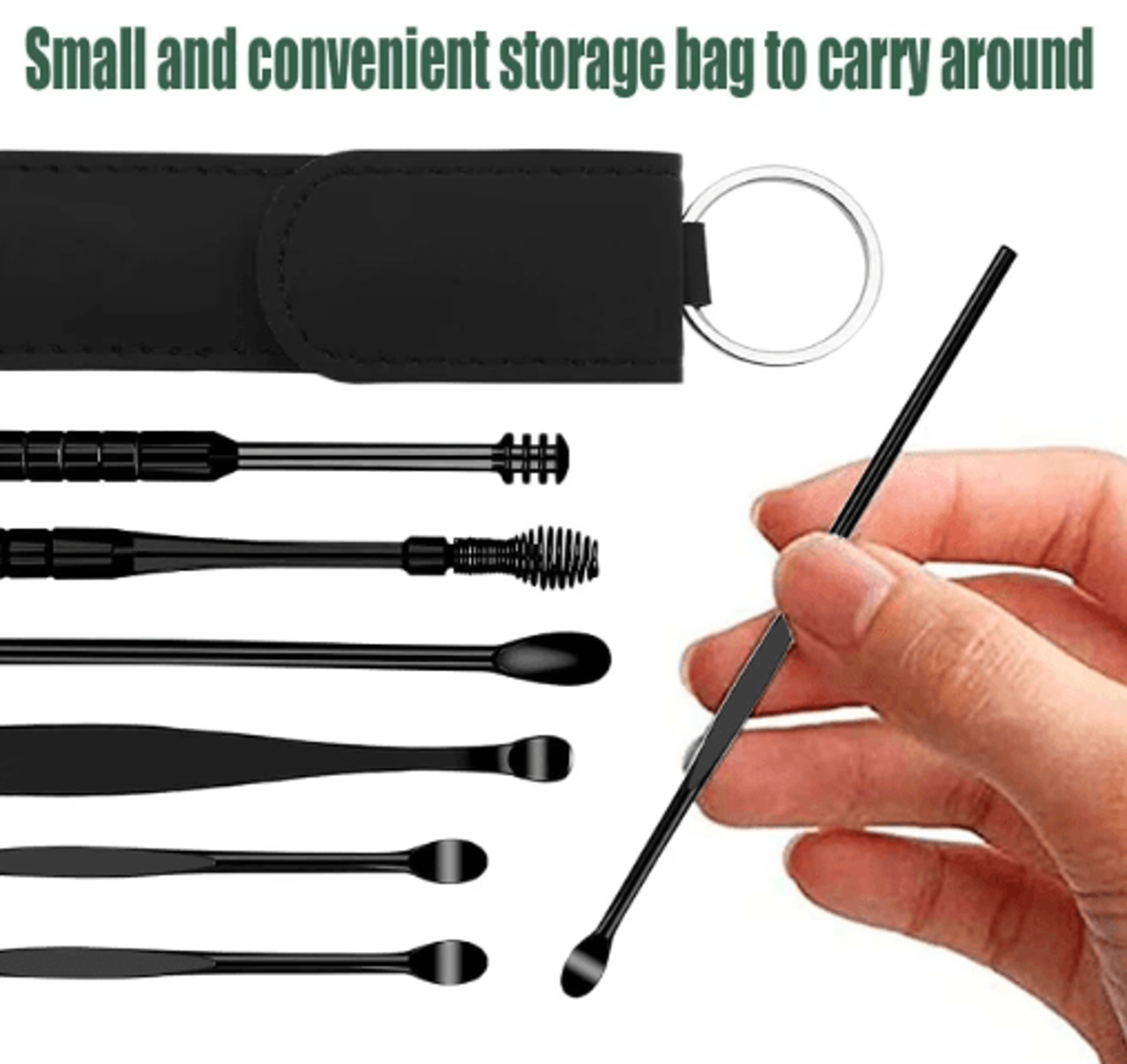 6 Piece Stainless Steel Ear Cleaner Set Precision Earwax Removal Tools 7