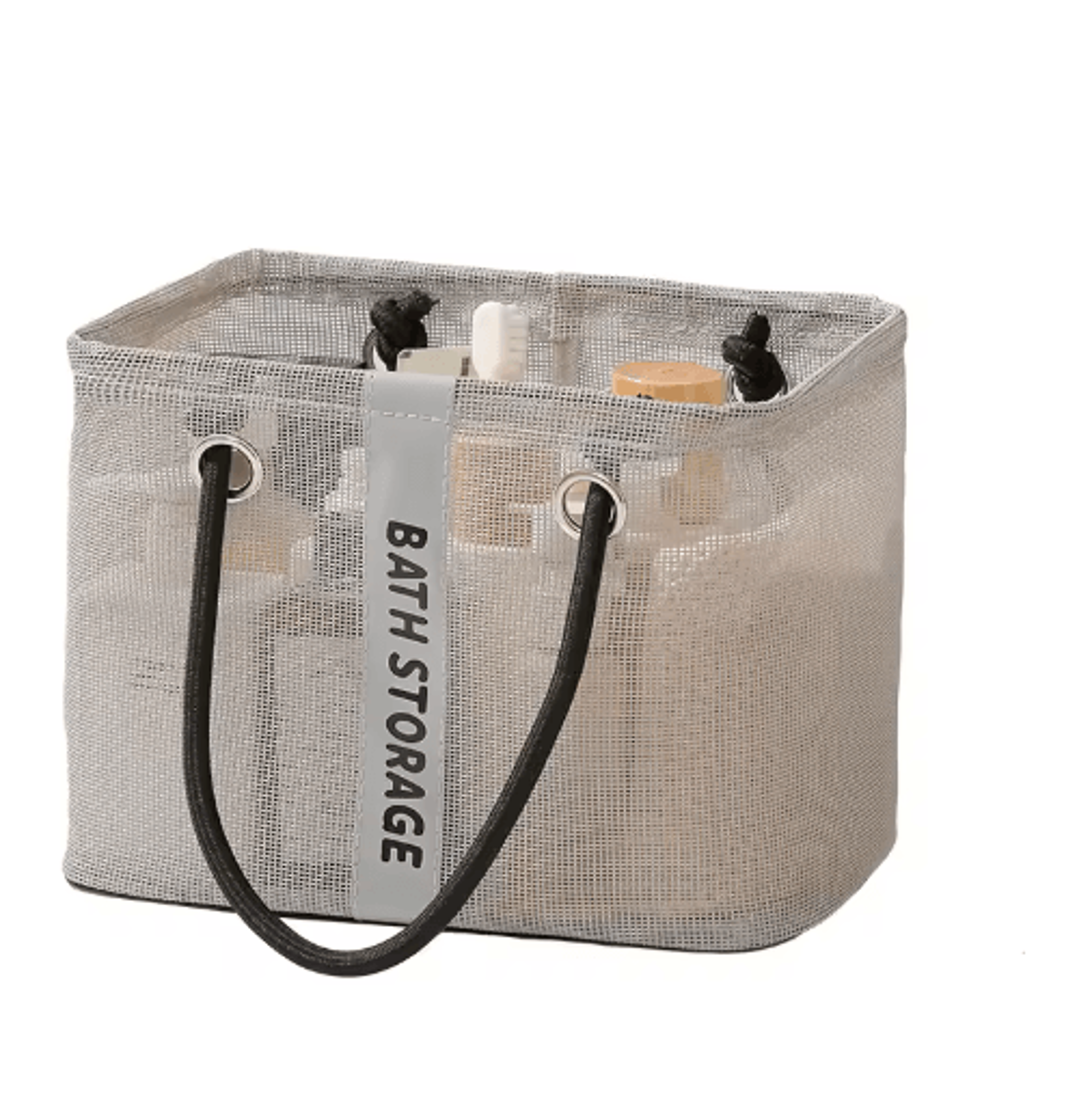 Collapsible 2 In 1 Mesh Drain Basket Portable Toiletry  Swim Organizer 1