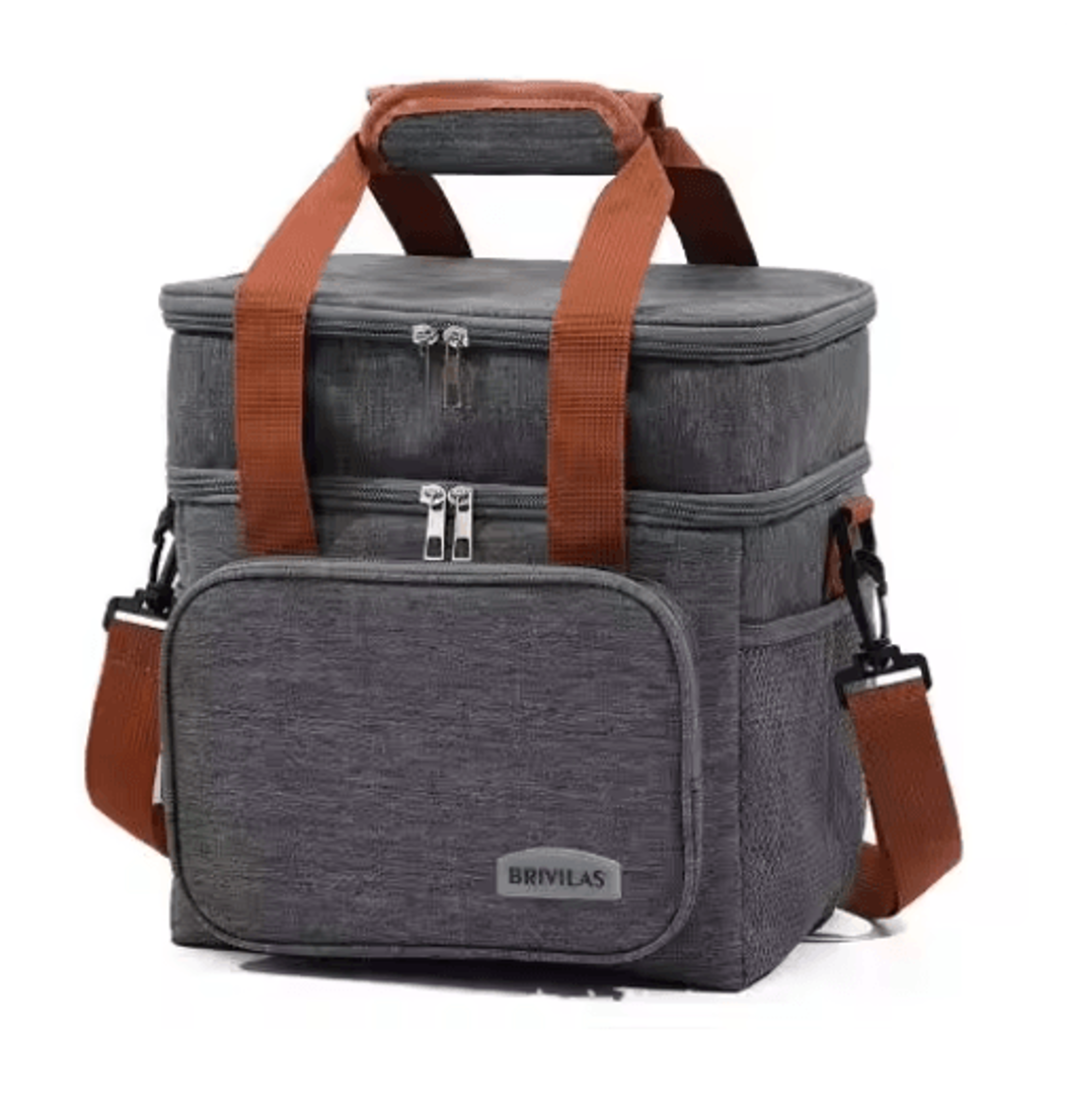 European And American Style Crossbody Insulated Lunch Bag Large Capacity Business Tote 1
