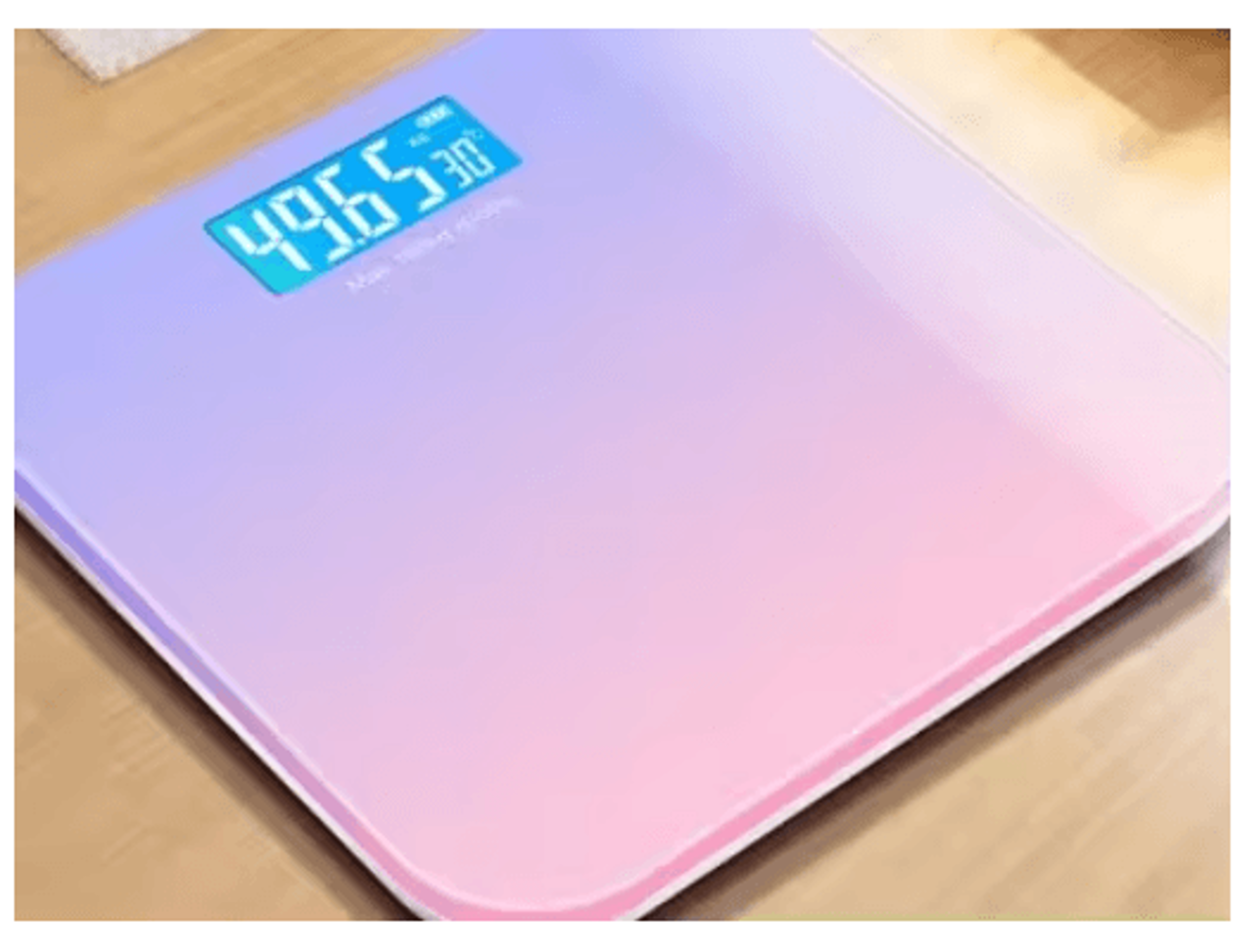 Gradient Glass Digital Weight Scale With Intelligent LCD Display 2
