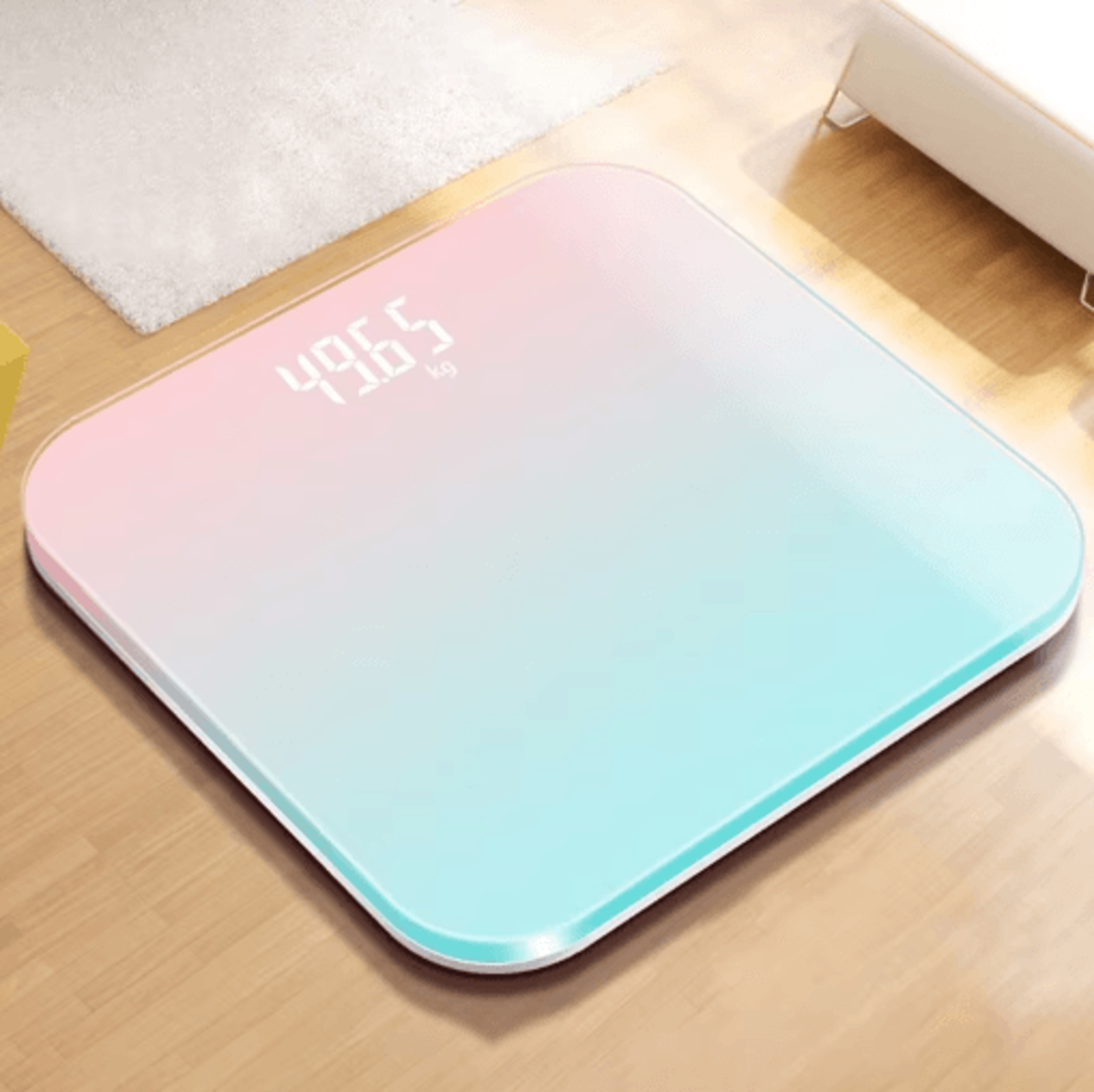 Gradient Glass Digital Weight Scale With Intelligent LCD Display 6