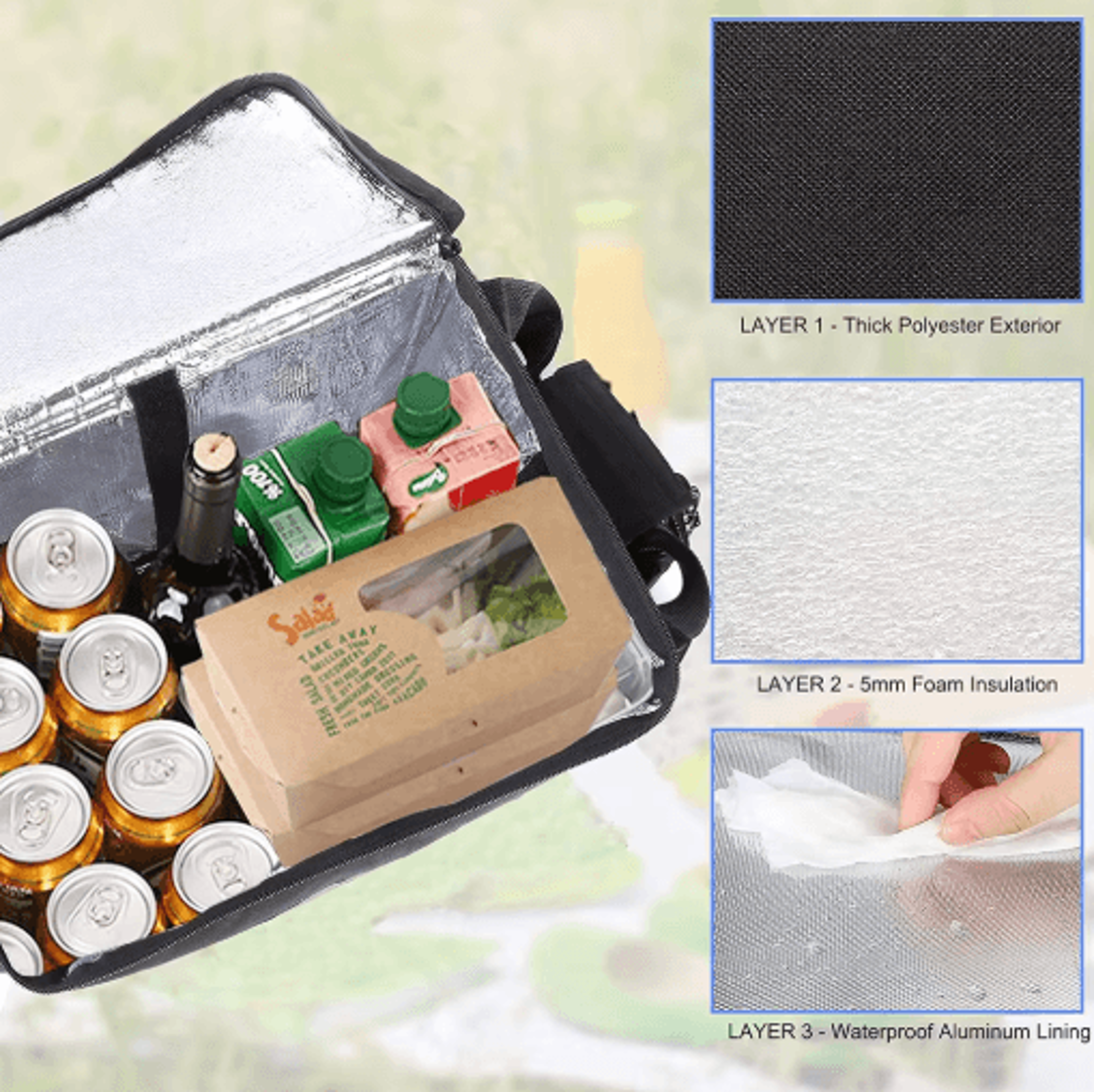 30L Insulated Delivery Backpack Thermal Food Delivery Bag For Riders 5