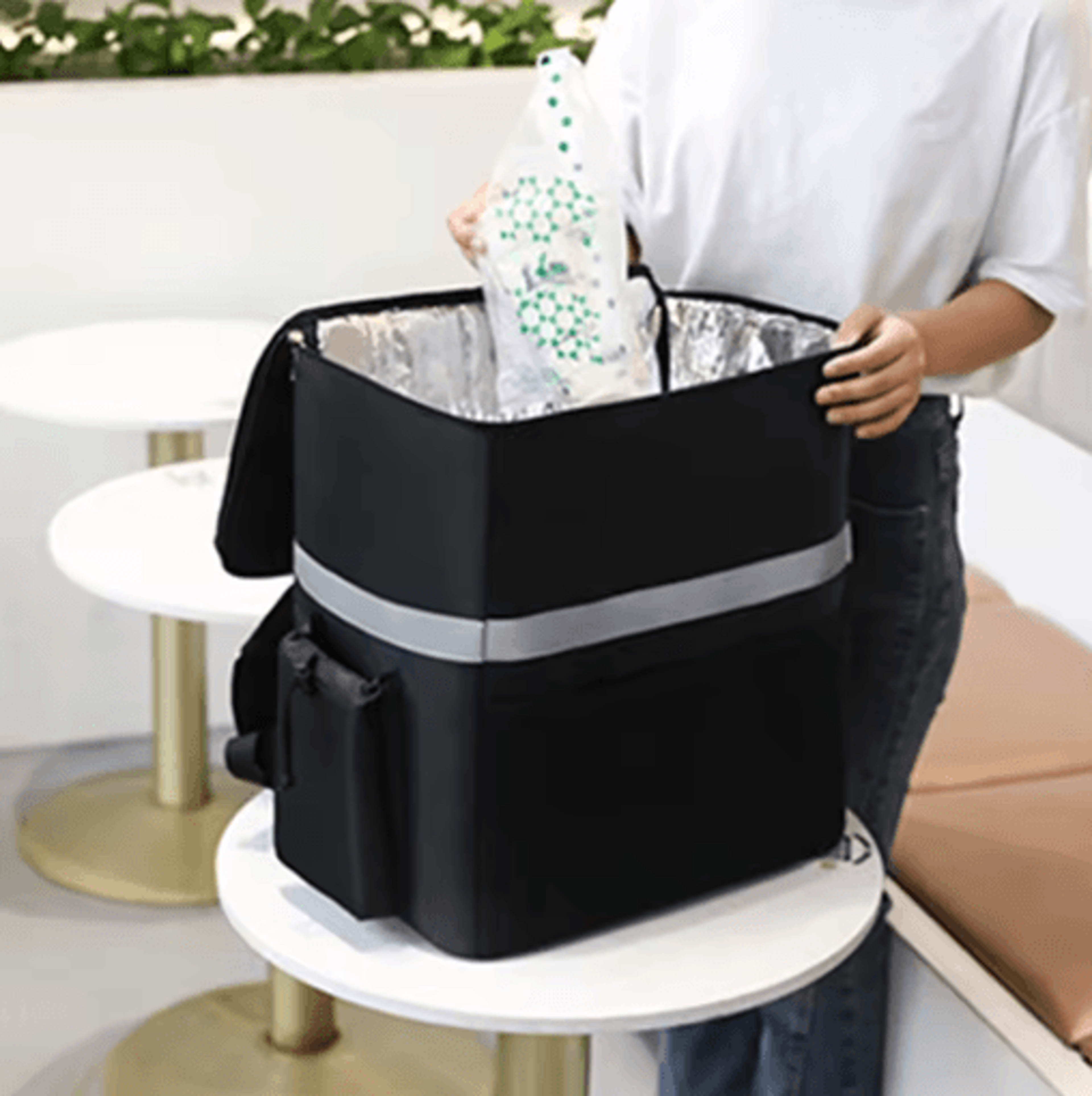 30L Insulated Delivery Backpack Thermal Food Delivery Bag For Riders 0