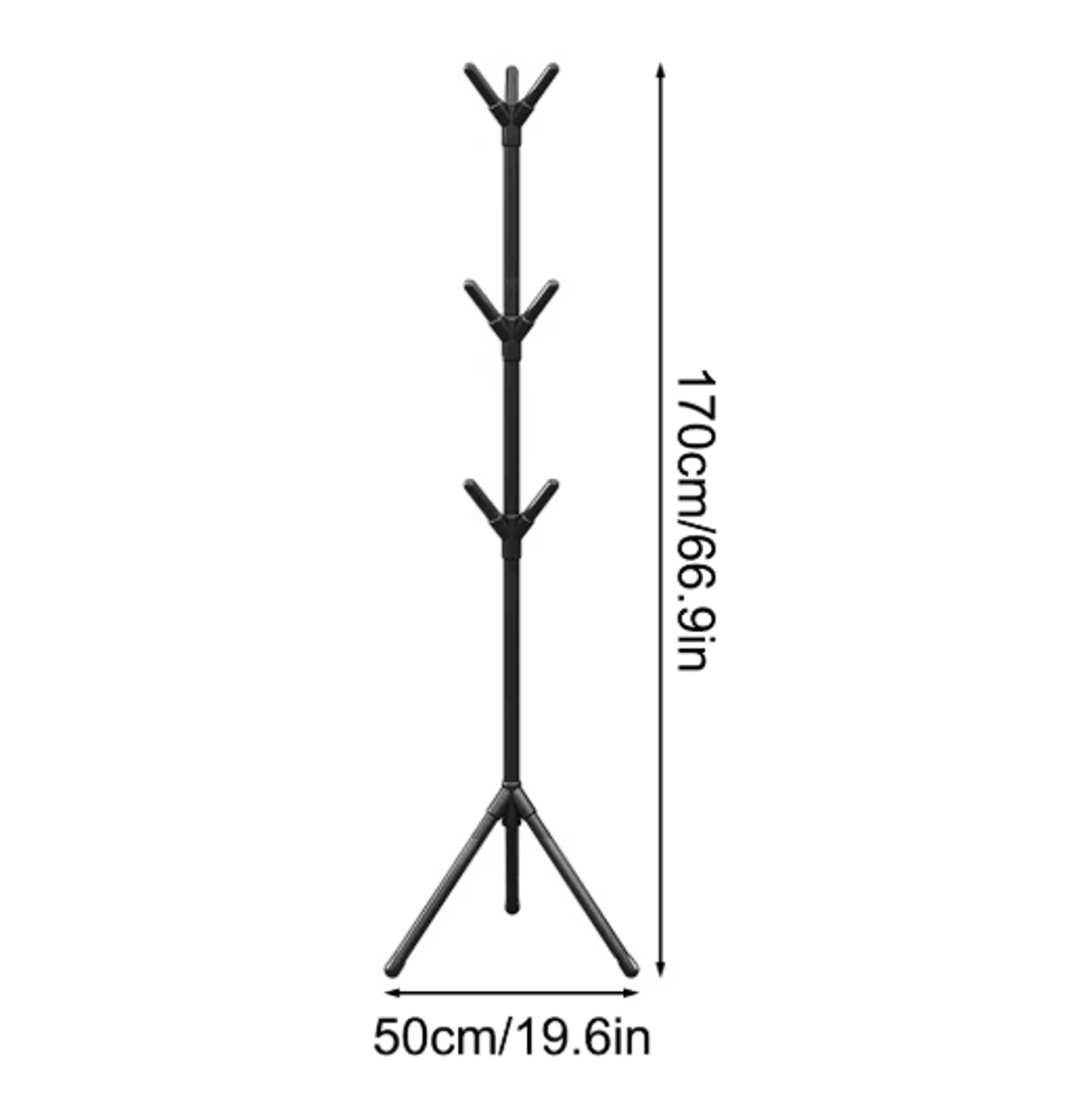 Creative Floor Standing Irregular Coat Rack Vertical Wrought Iron Hanger 2