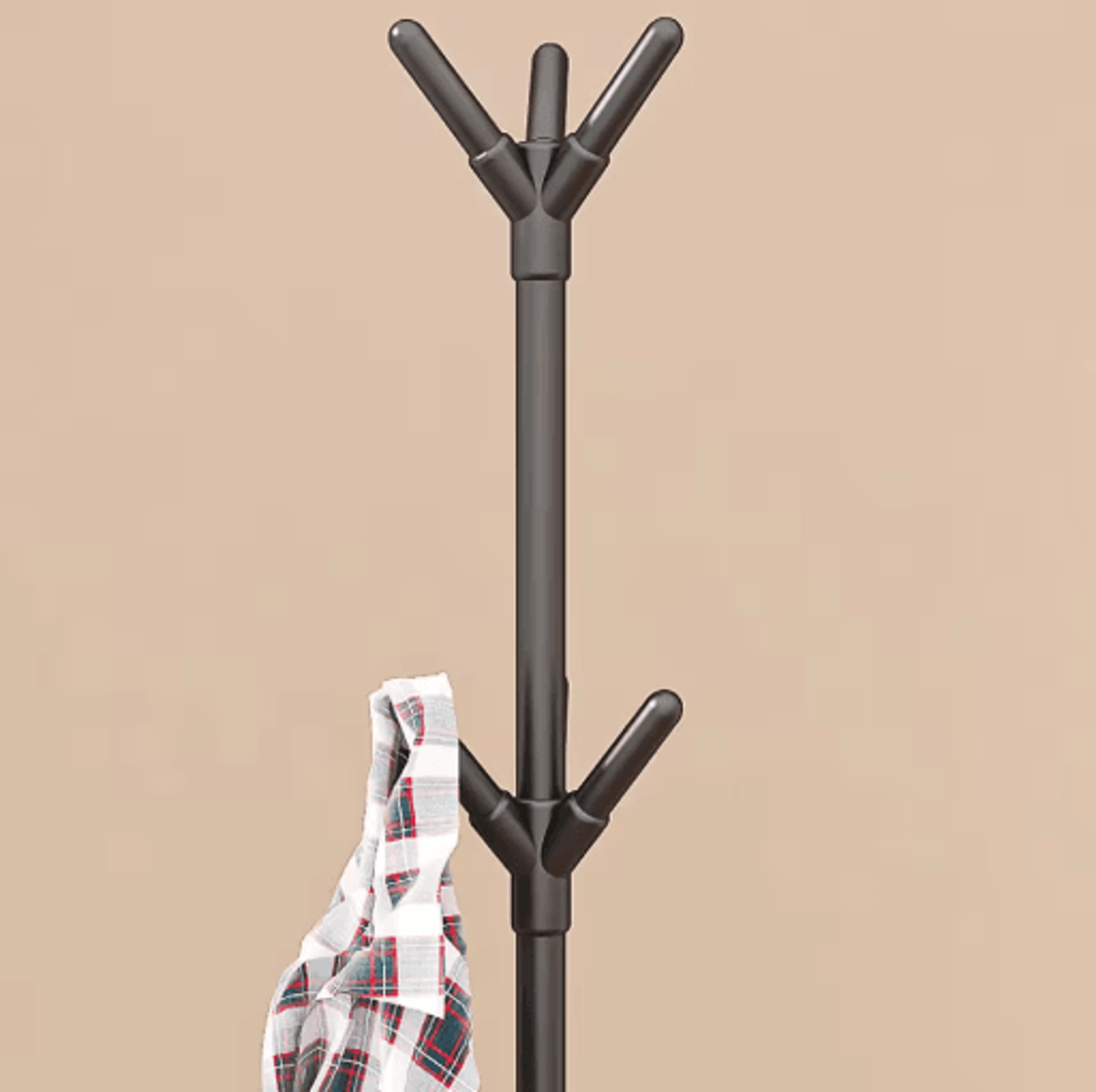 Creative Floor Standing Irregular Coat Rack Vertical Wrought Iron Hanger 4