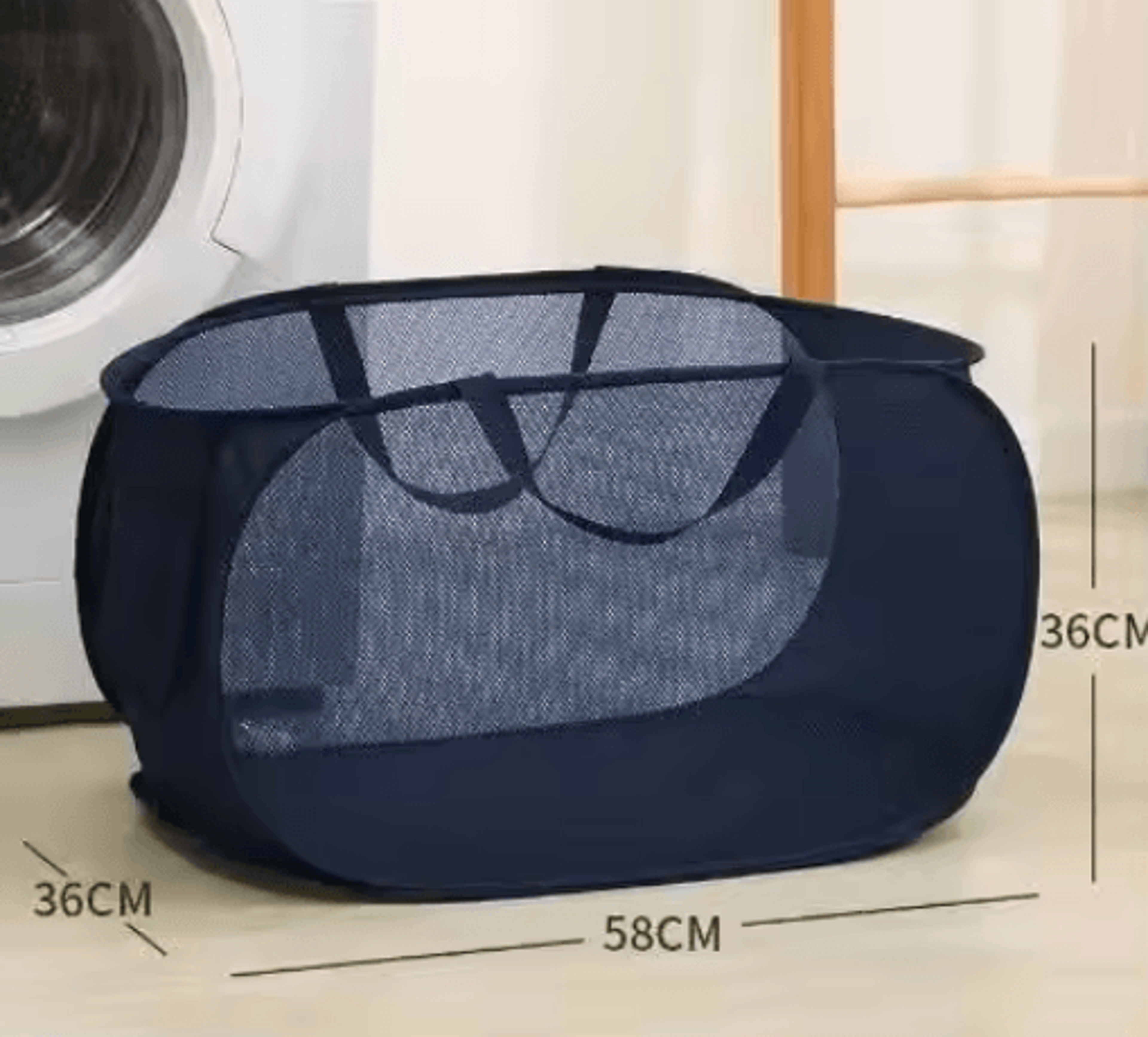 Foldable Portable Laundry Storage Basket Bathroom Dirty Clothes Organizer 4