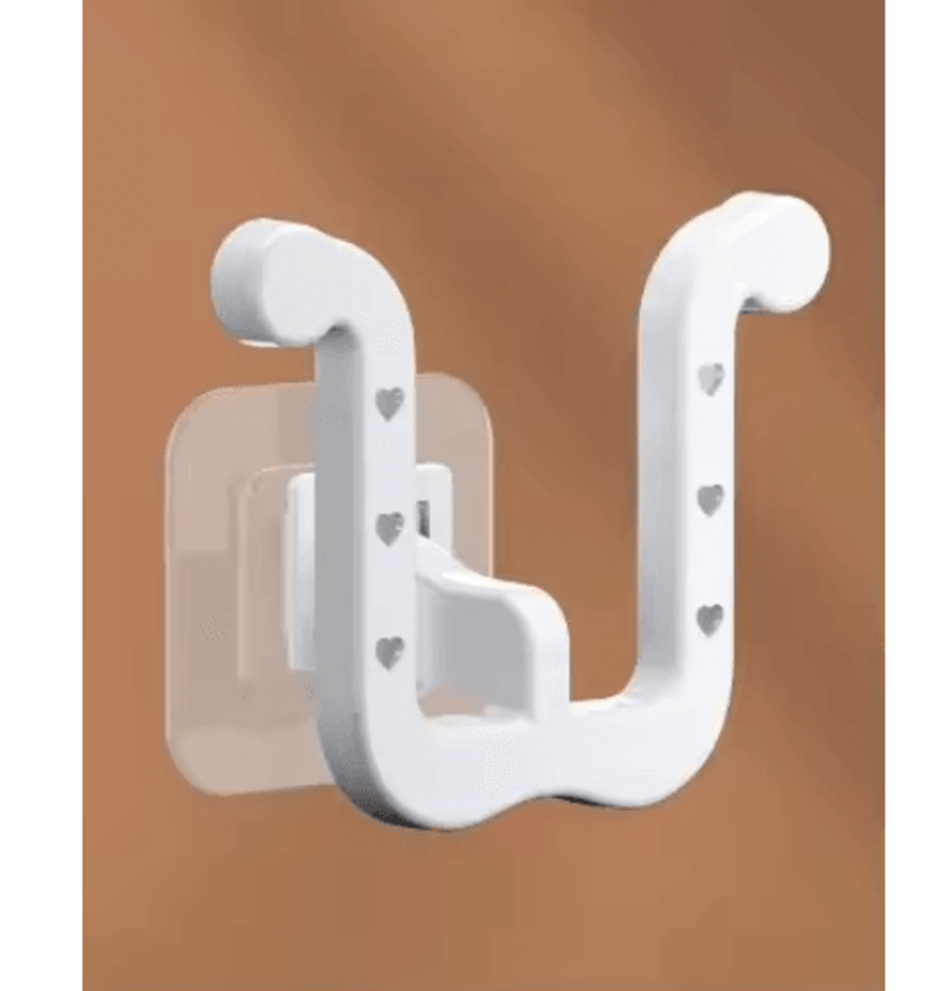 UShaped WallMounted Slipper Rack Bathroom Drainage Sandal Storage 1