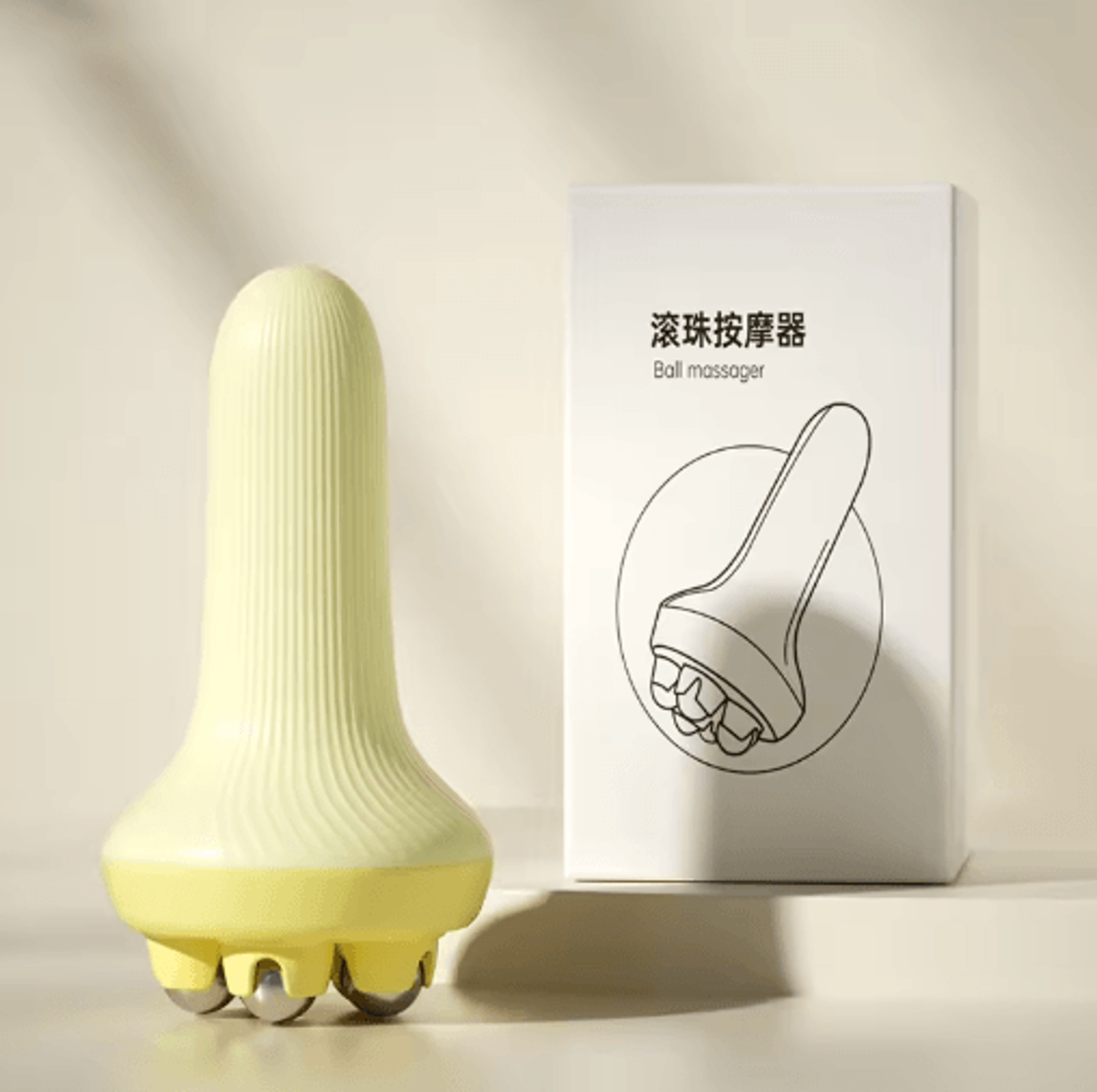 Dual Roller Ball Massager Leg Muscle Relaxation  Abdominal Shaping Tool 1