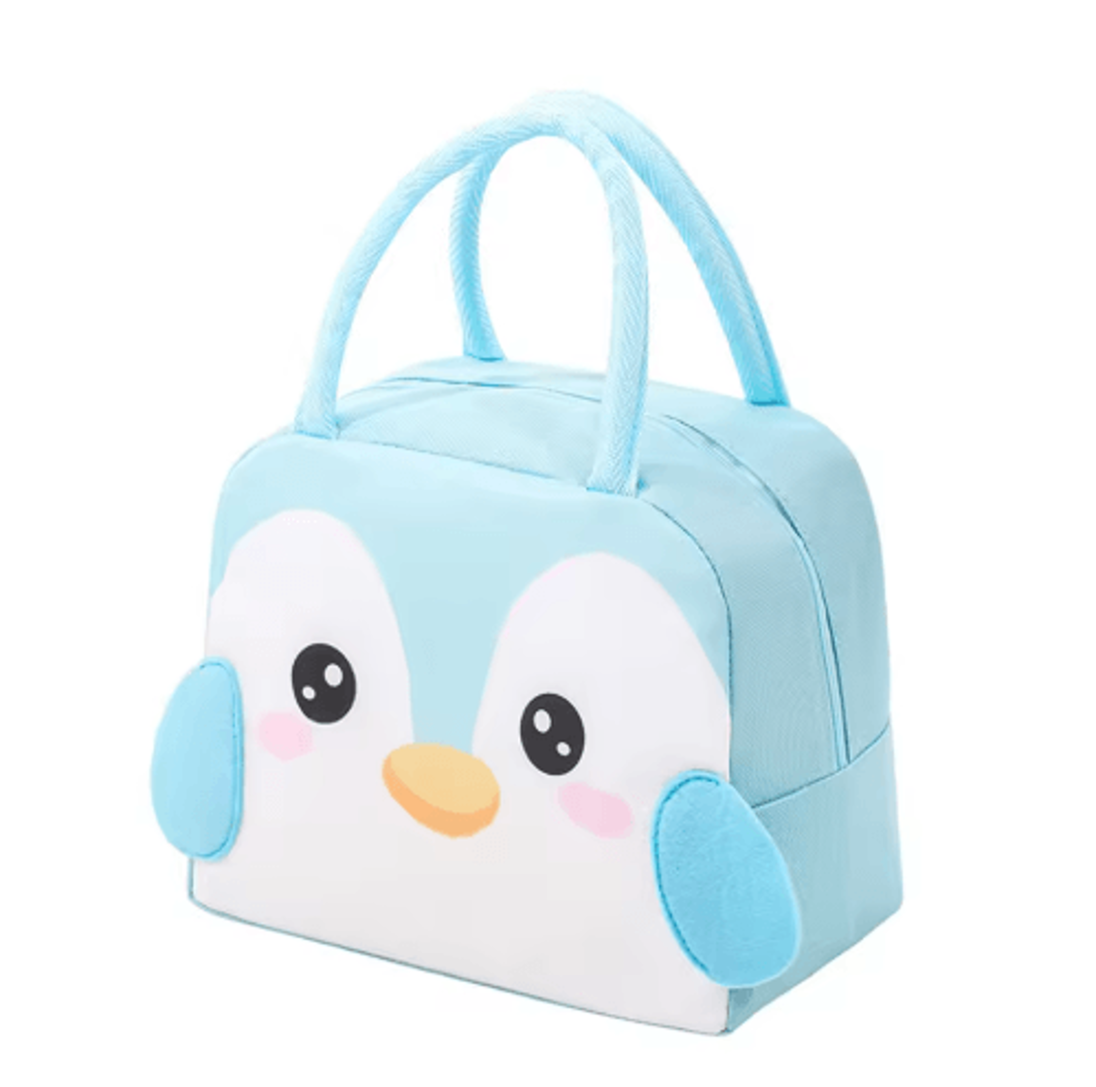 3D Cartoon Bento Lunch Bag Insulated Canvas Handbag With Ice Pack Space 5