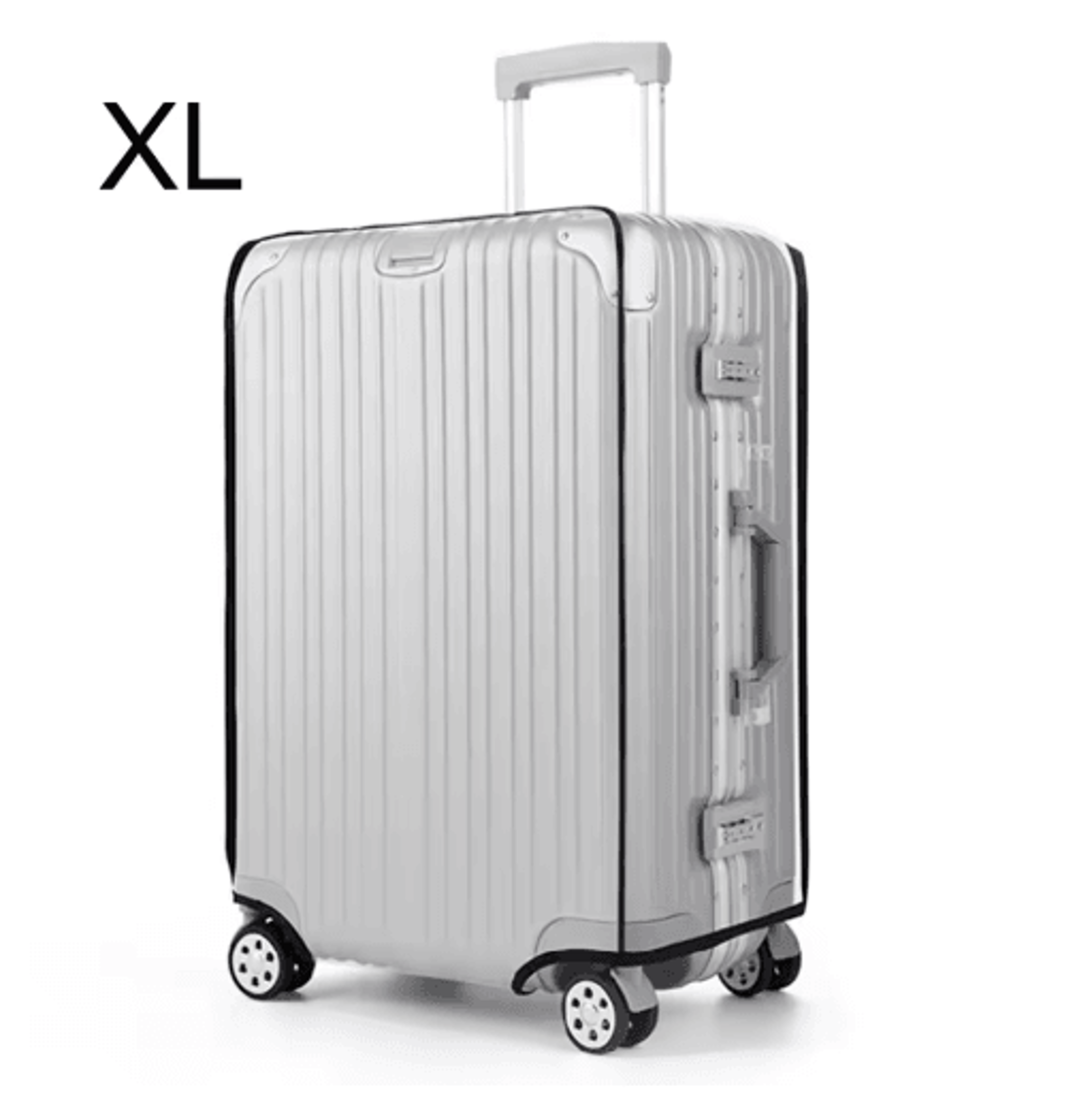 Transparent PVC Luggage Protective Cover WearResistant Clear Suitcase Protector 2