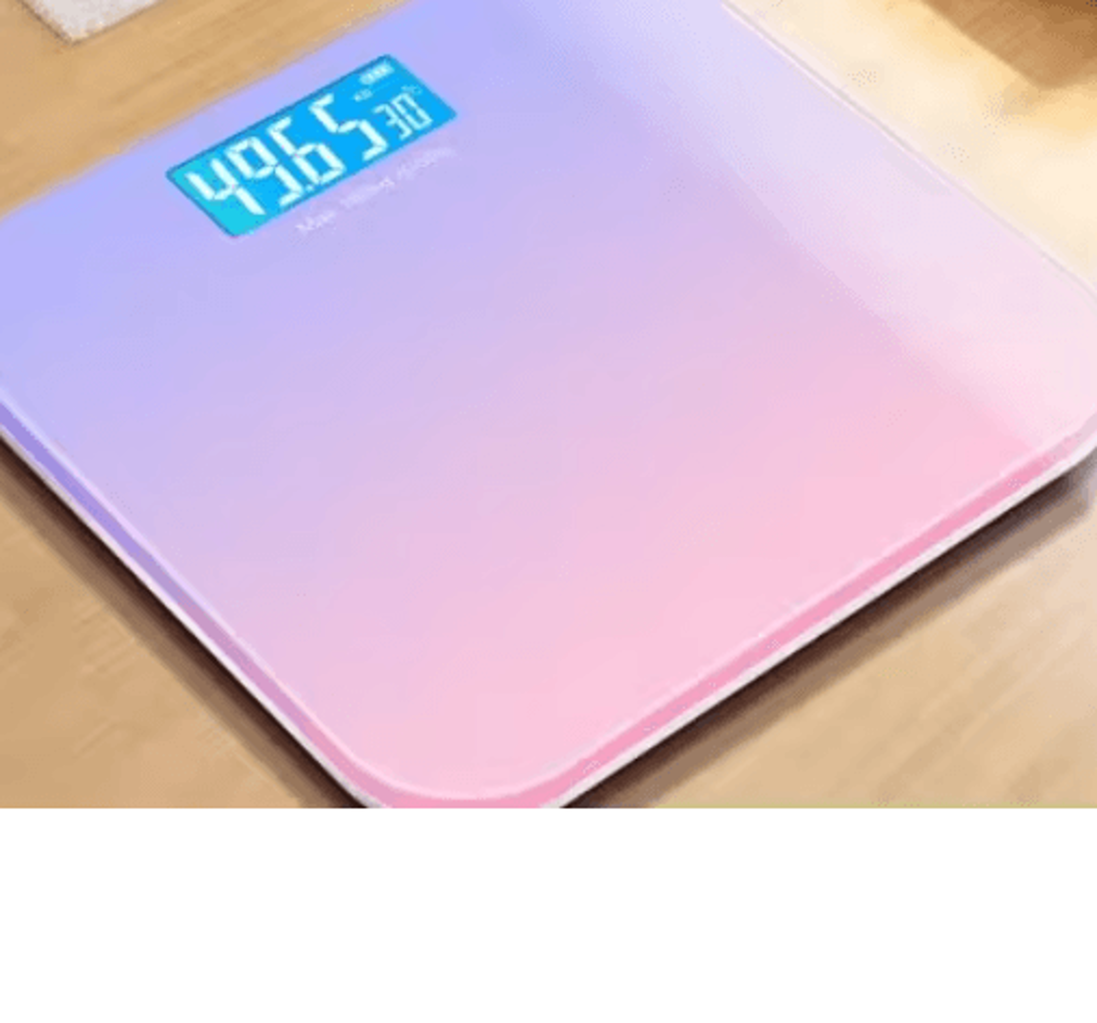 Gradient Glass Digital Weight Scale With Intelligent LCD Displays 1
