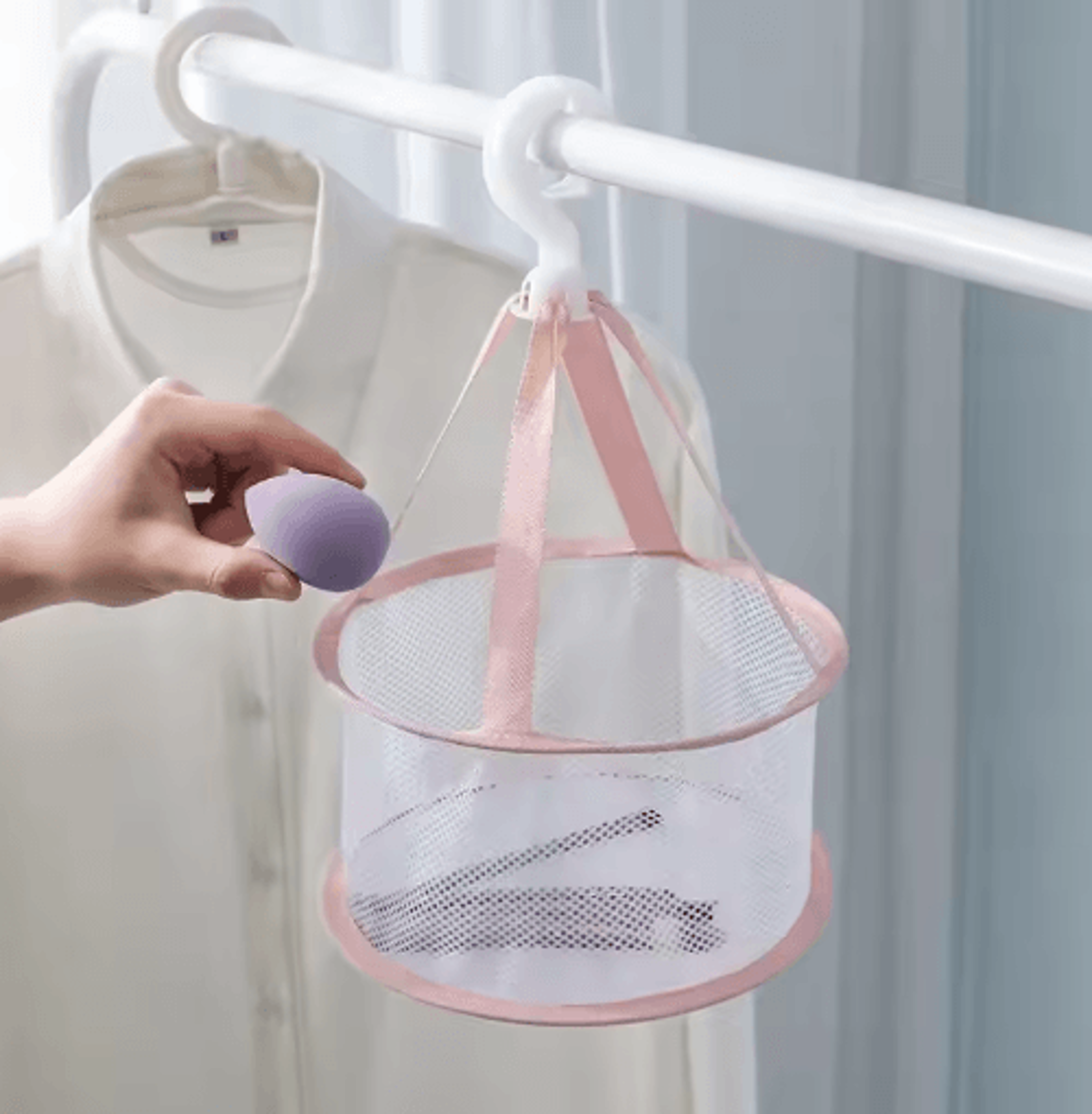 Mesh Makeup Brush Drying And Storage Bag Anti Deformation Air Dry Organizer 4