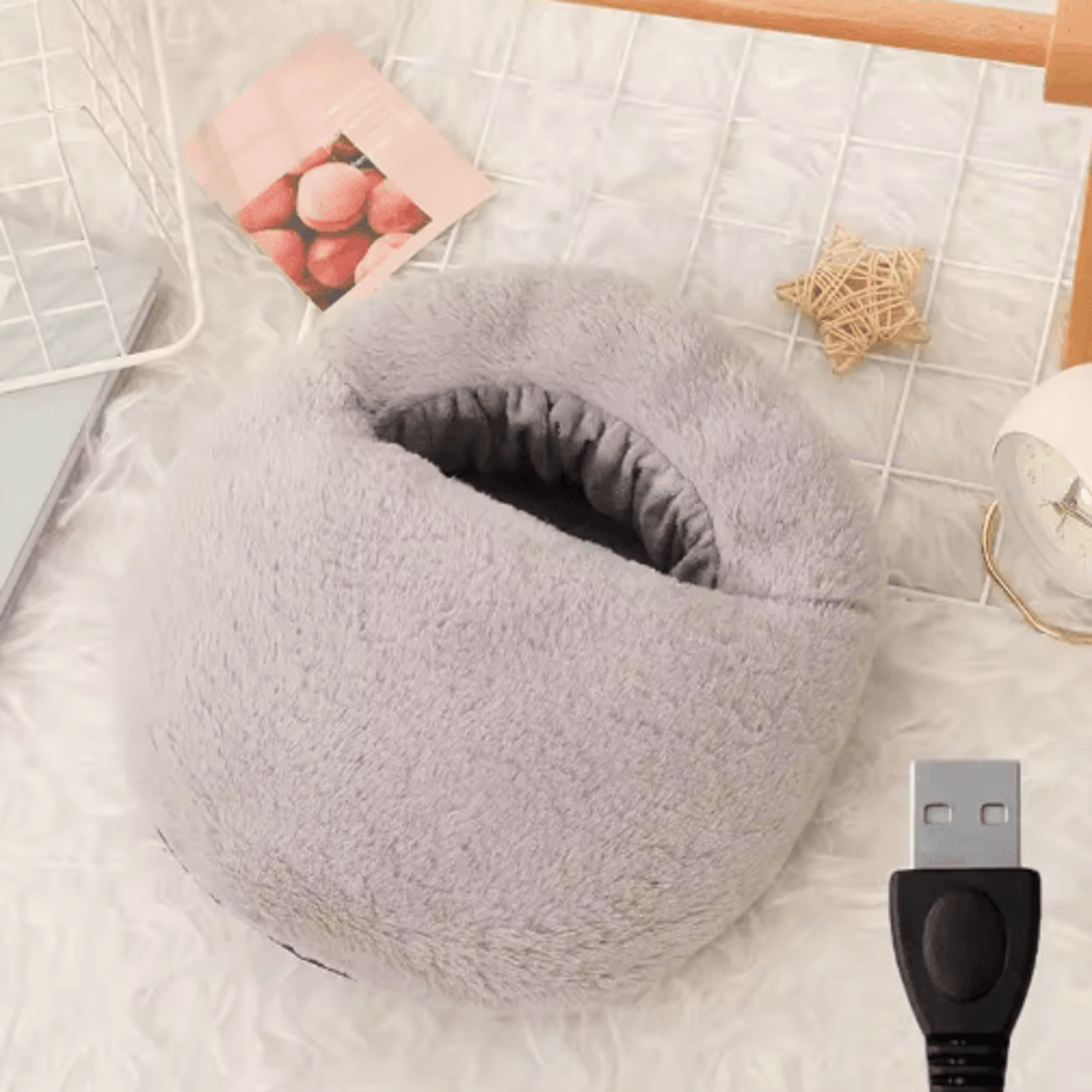 Electric Foot Warmer With Constant Temperature Heating Soft Velvet Washable Feet Heater Pad 2
