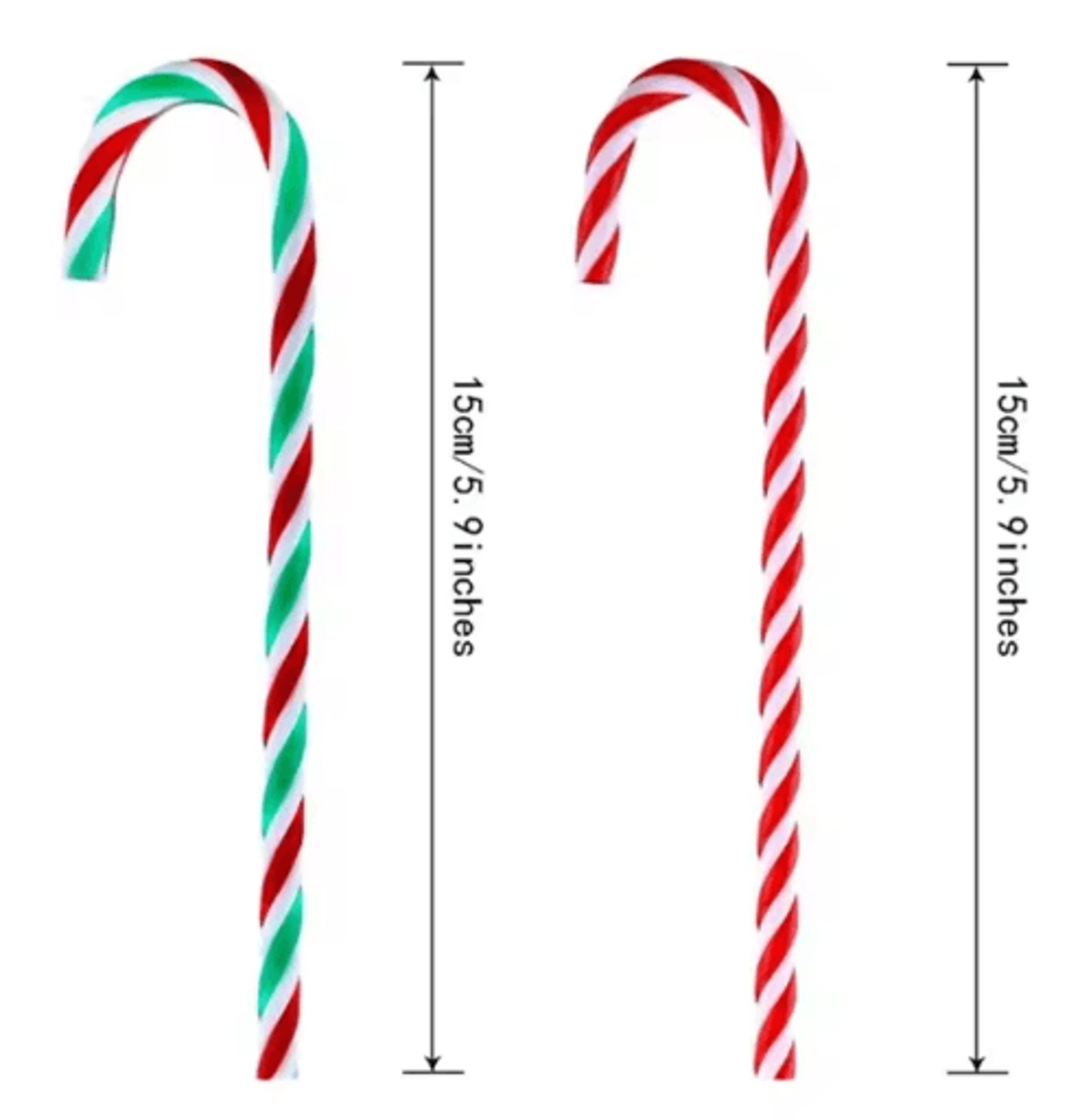 Christmas Candy Cane Acrylic Ornaments  Festive Xmas Tree Hanging Pendants 4