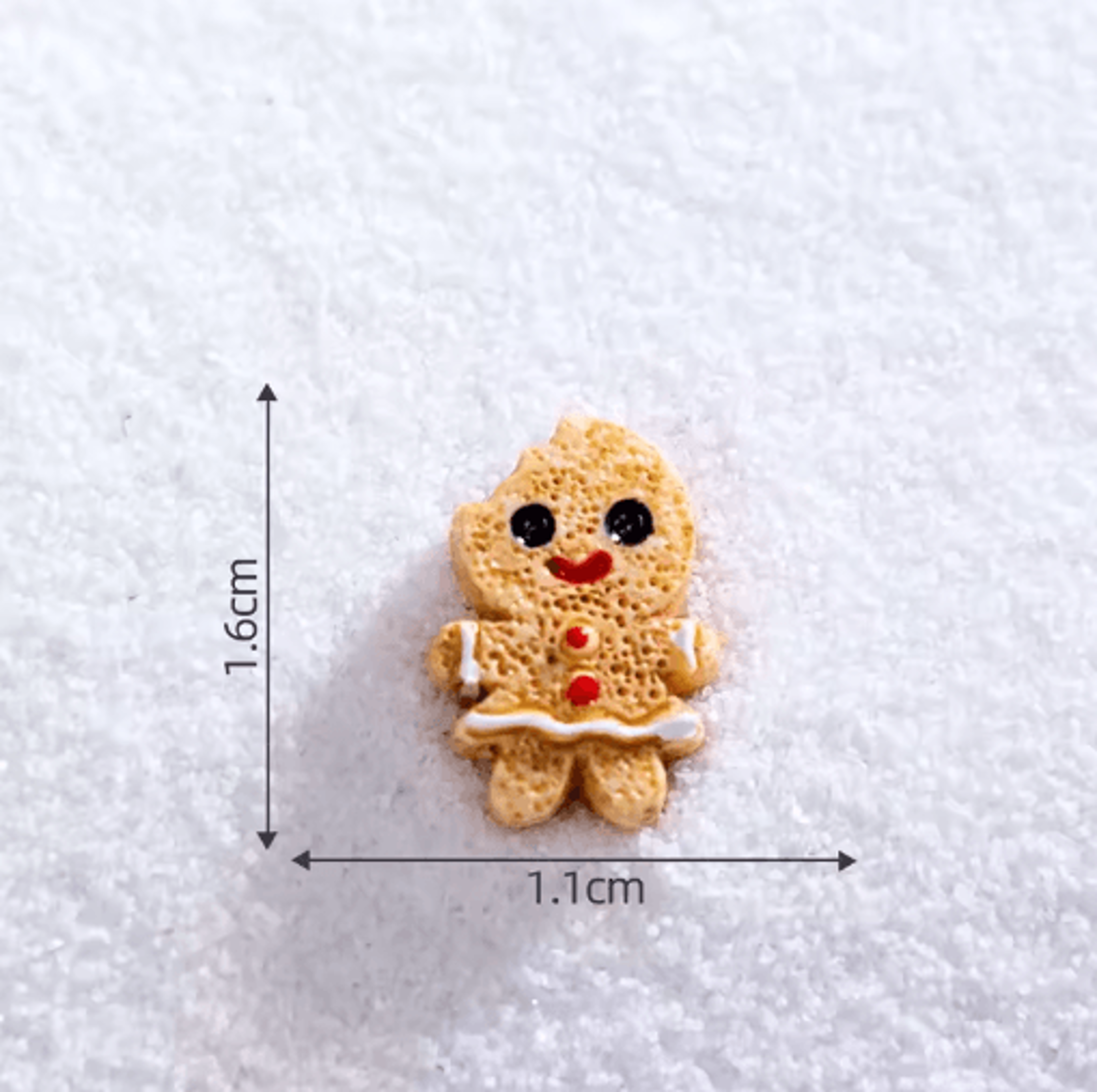 Mini Christmas Ornament Dollhouse Figures Gingerbread Man And Snowman Micro Landscape Decor 18