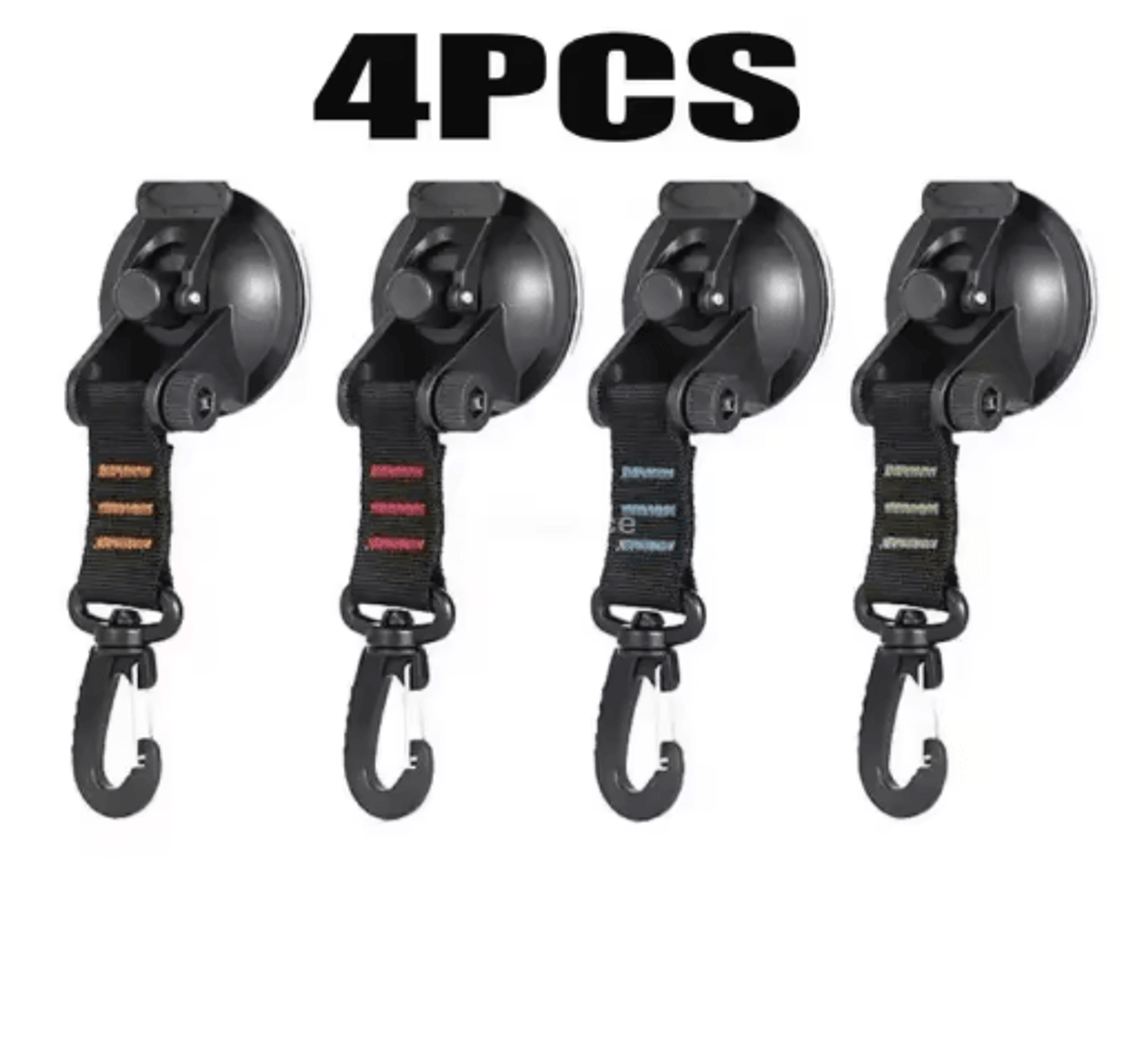 Strong Suction Cup Hook With Buckle Car And Camping Glass Hook For Travel And Hiking 6