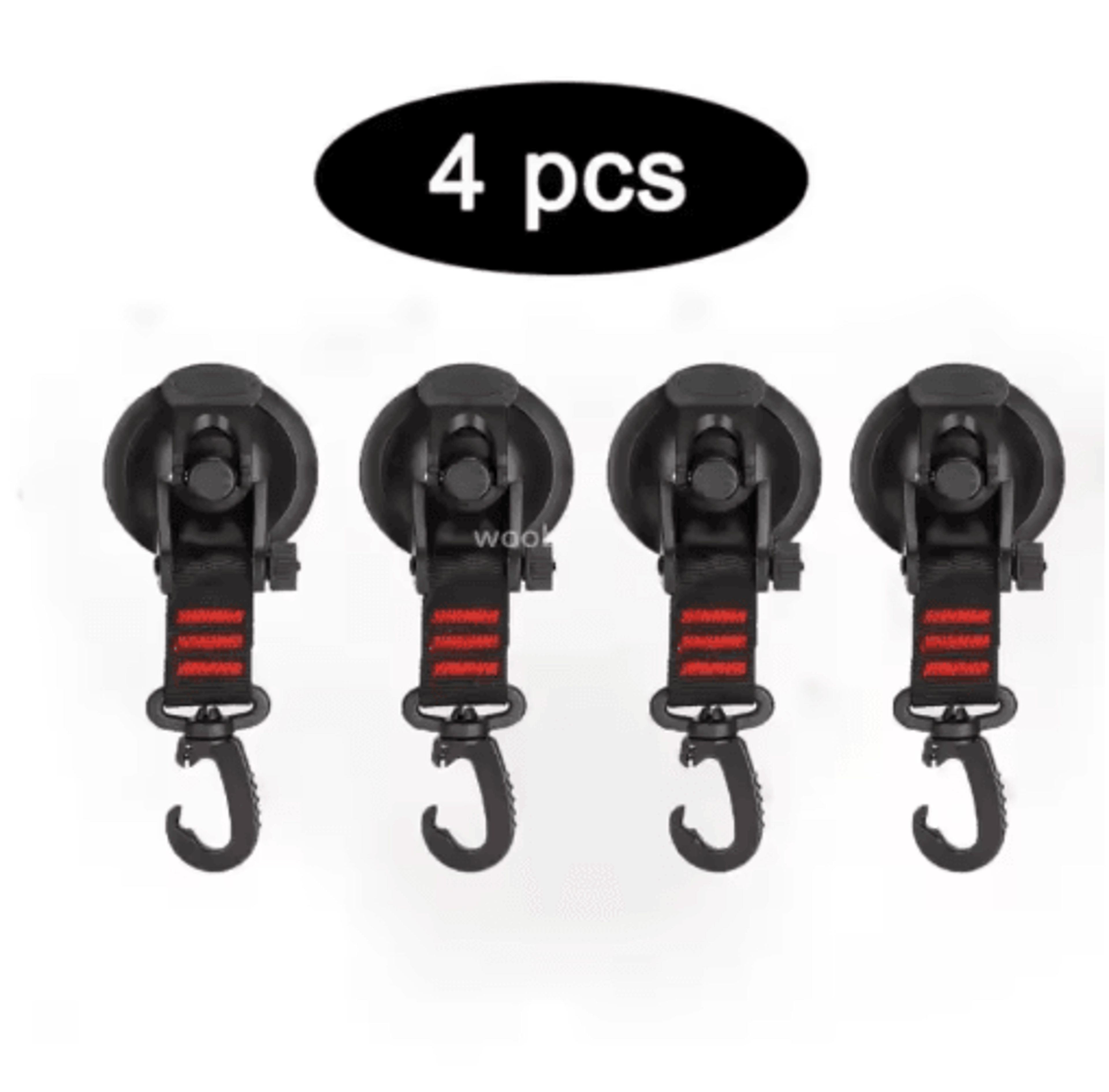 Strong Suction Cup Hook With Buckle Car And Camping Glass Hook For Travel And Hiking 8
