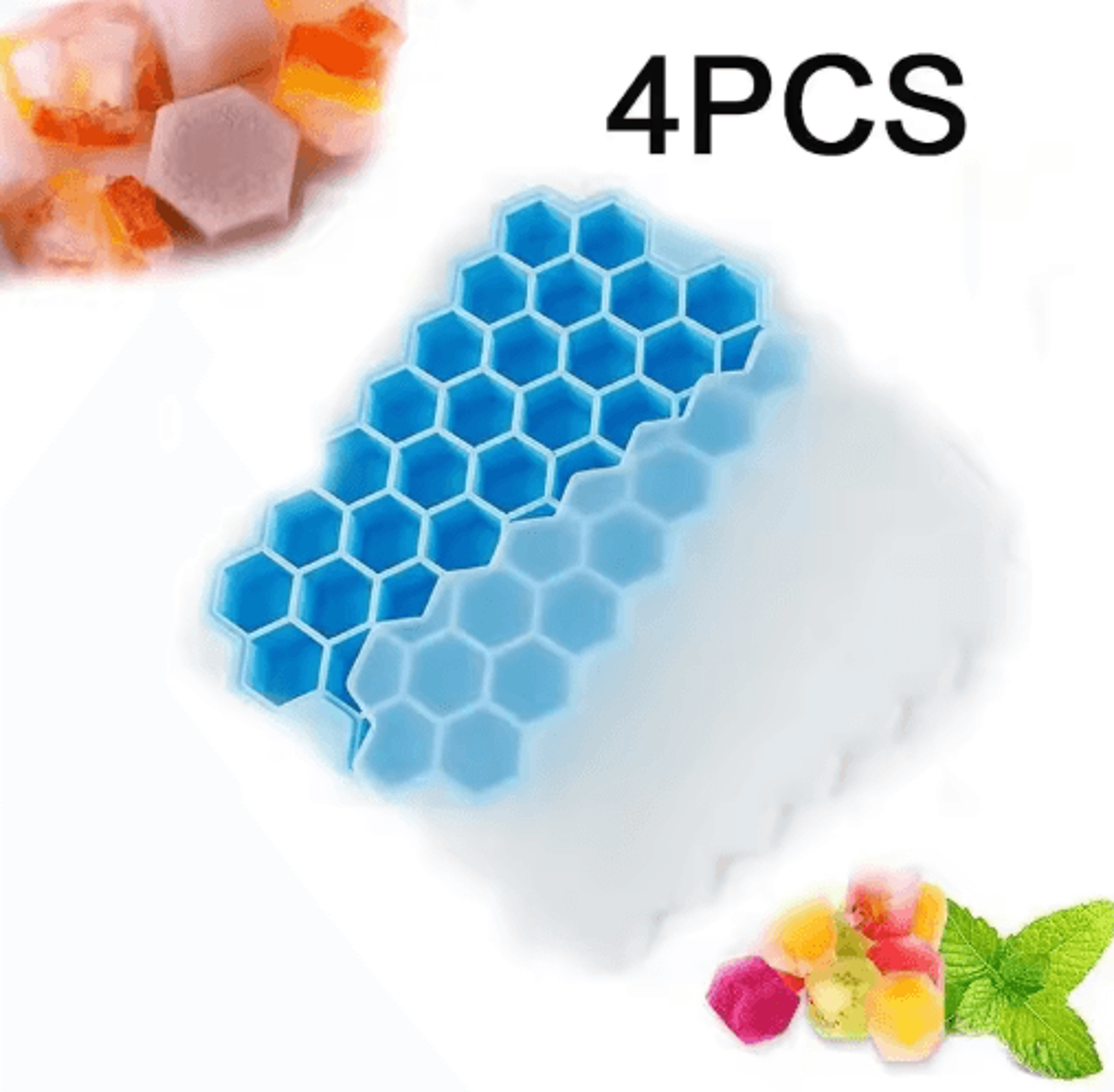 LargeCapacity 148Cube Silicone Ice Tray With Lid  BPA Free Ice Maker 13