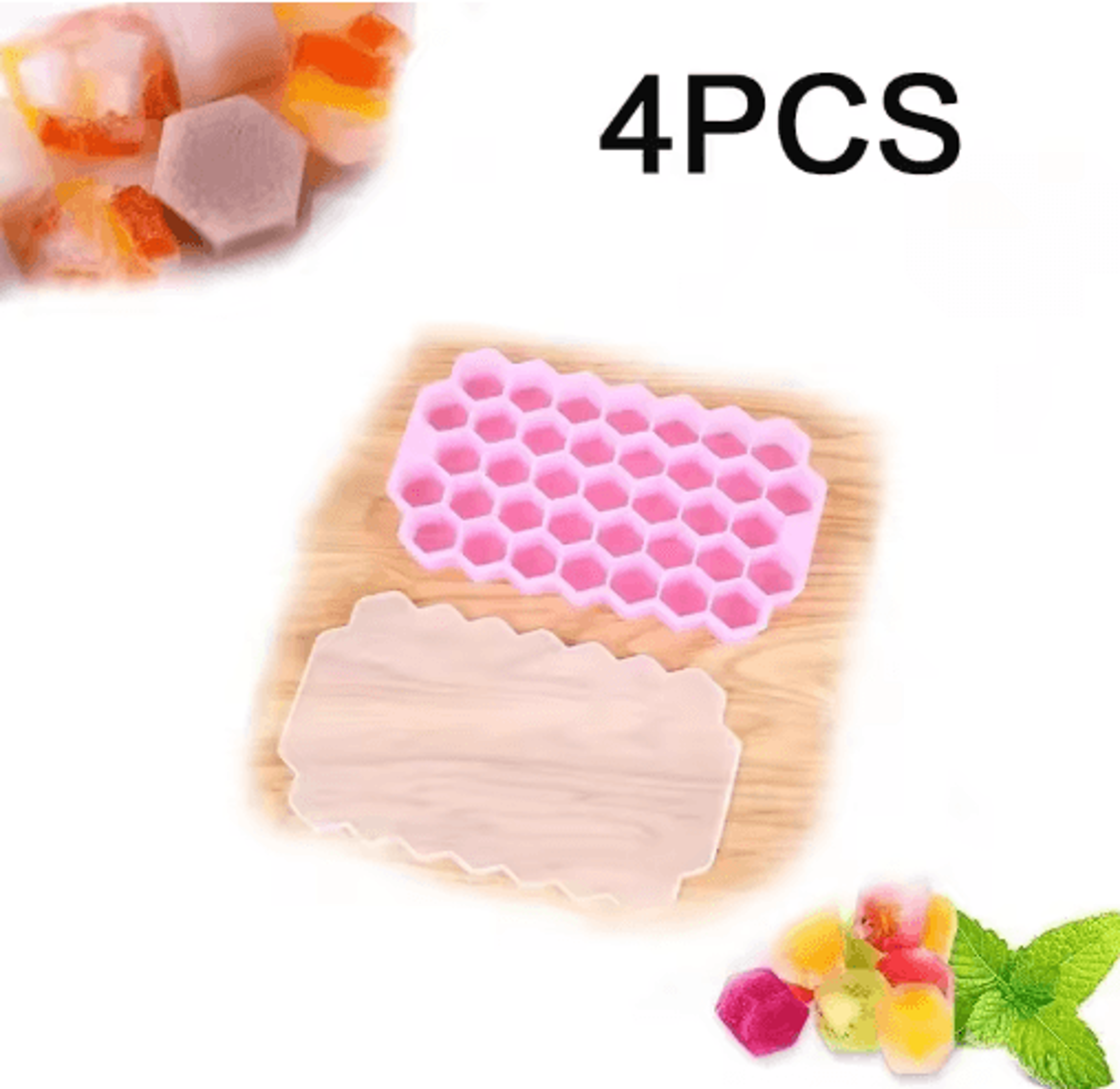 LargeCapacity 148Cube Silicone Ice Tray With Lid  BPA Free Ice Maker 3