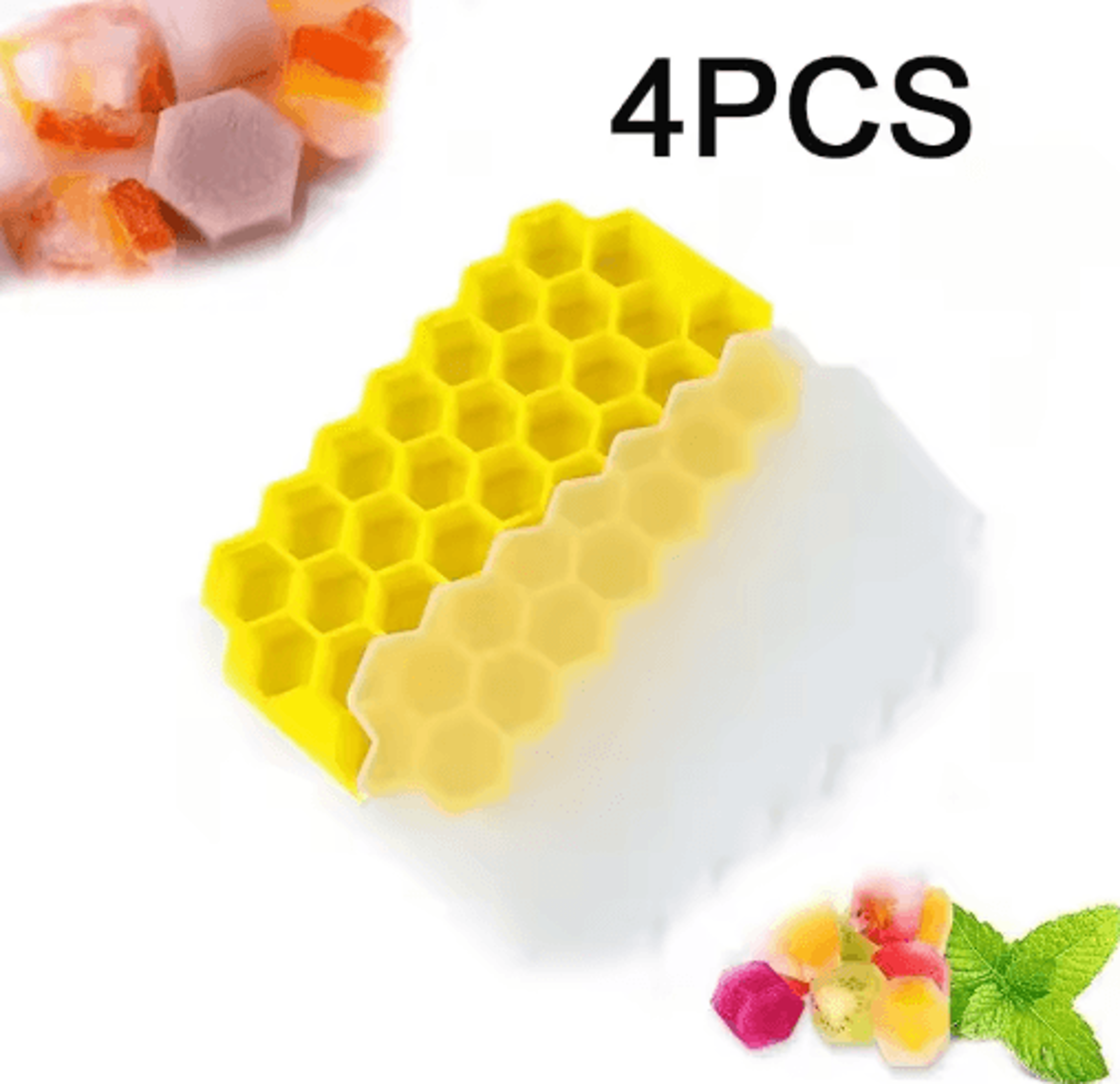 LargeCapacity 148Cube Silicone Ice Tray With Lid  BPA Free Ice Maker 7
