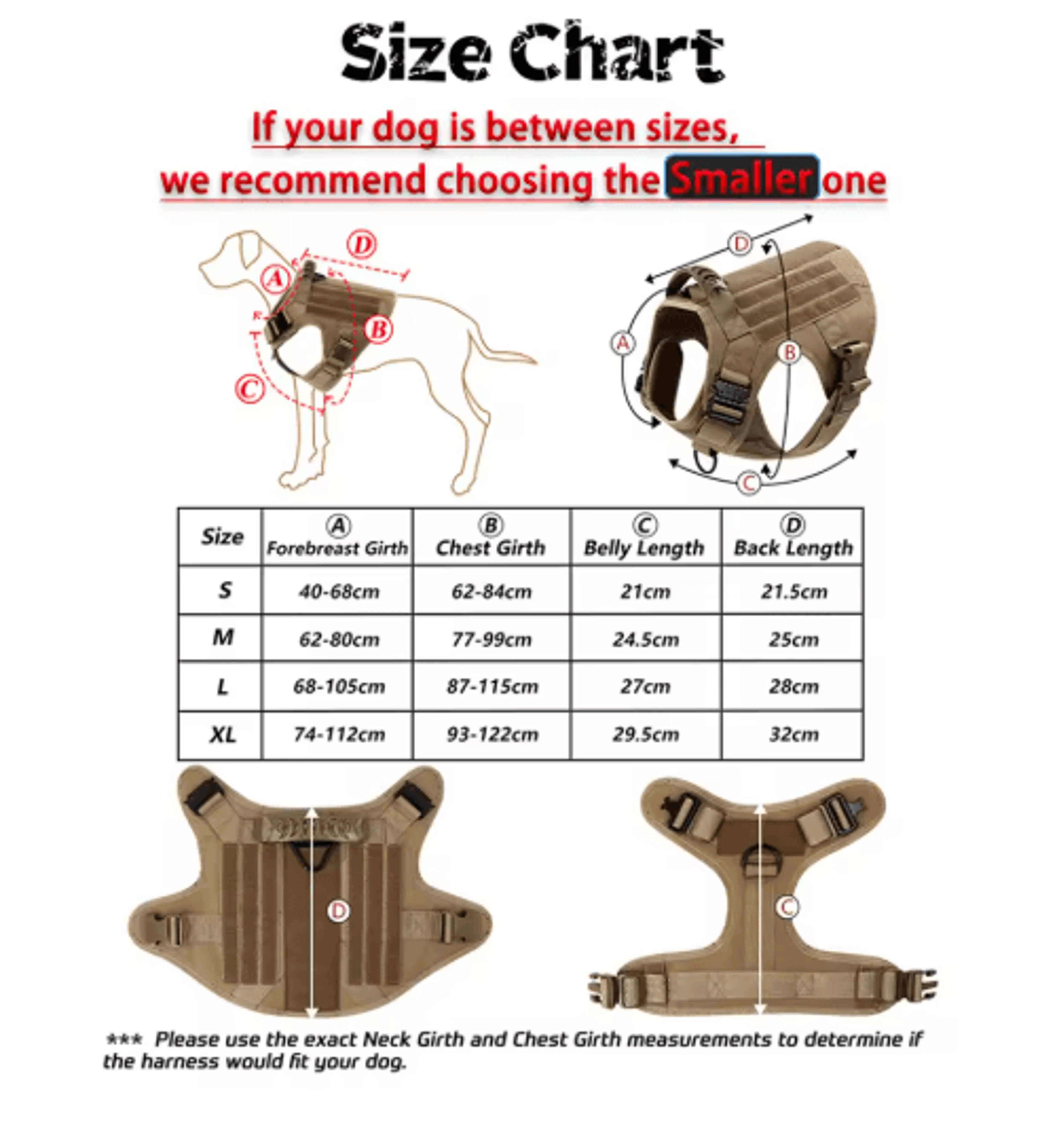 Military Tactical Dog Harness For Large  Medium Dogs 9