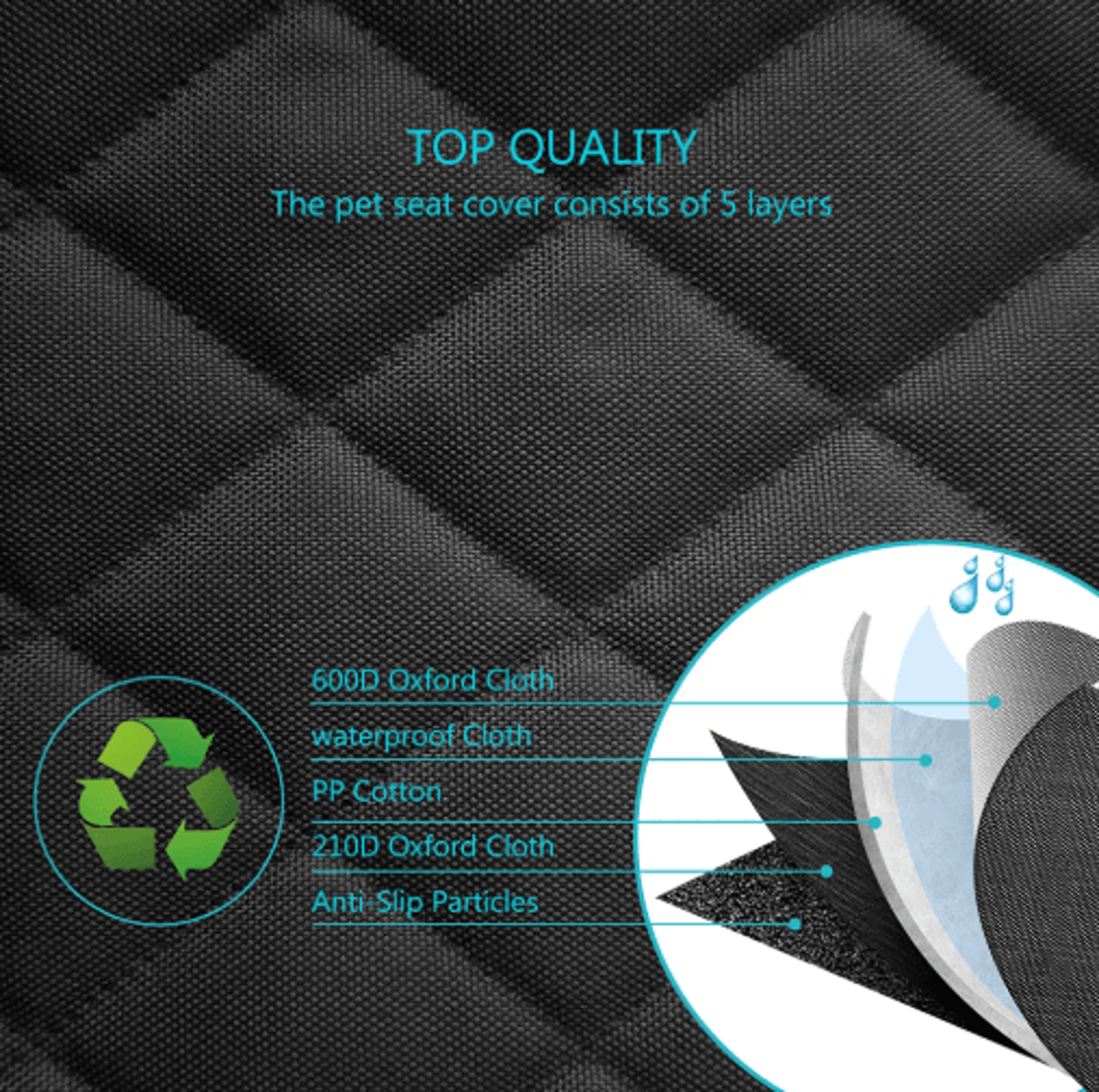 Waterproof Dog Car Seat Cover With ArmrestCompatible Design 4