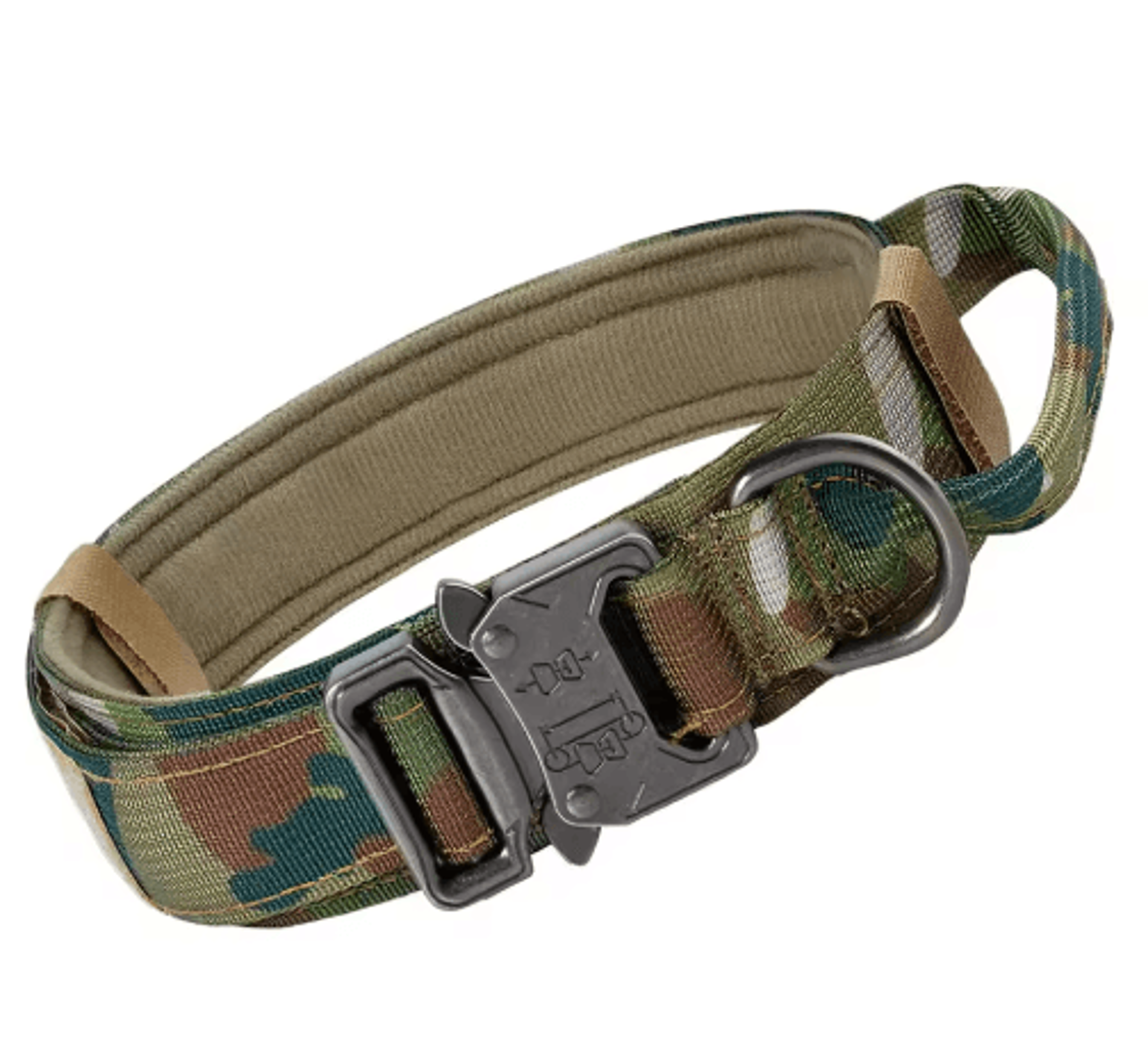 HeavyDuty Tactical Dog Collar With Handle For Training  Walking 8