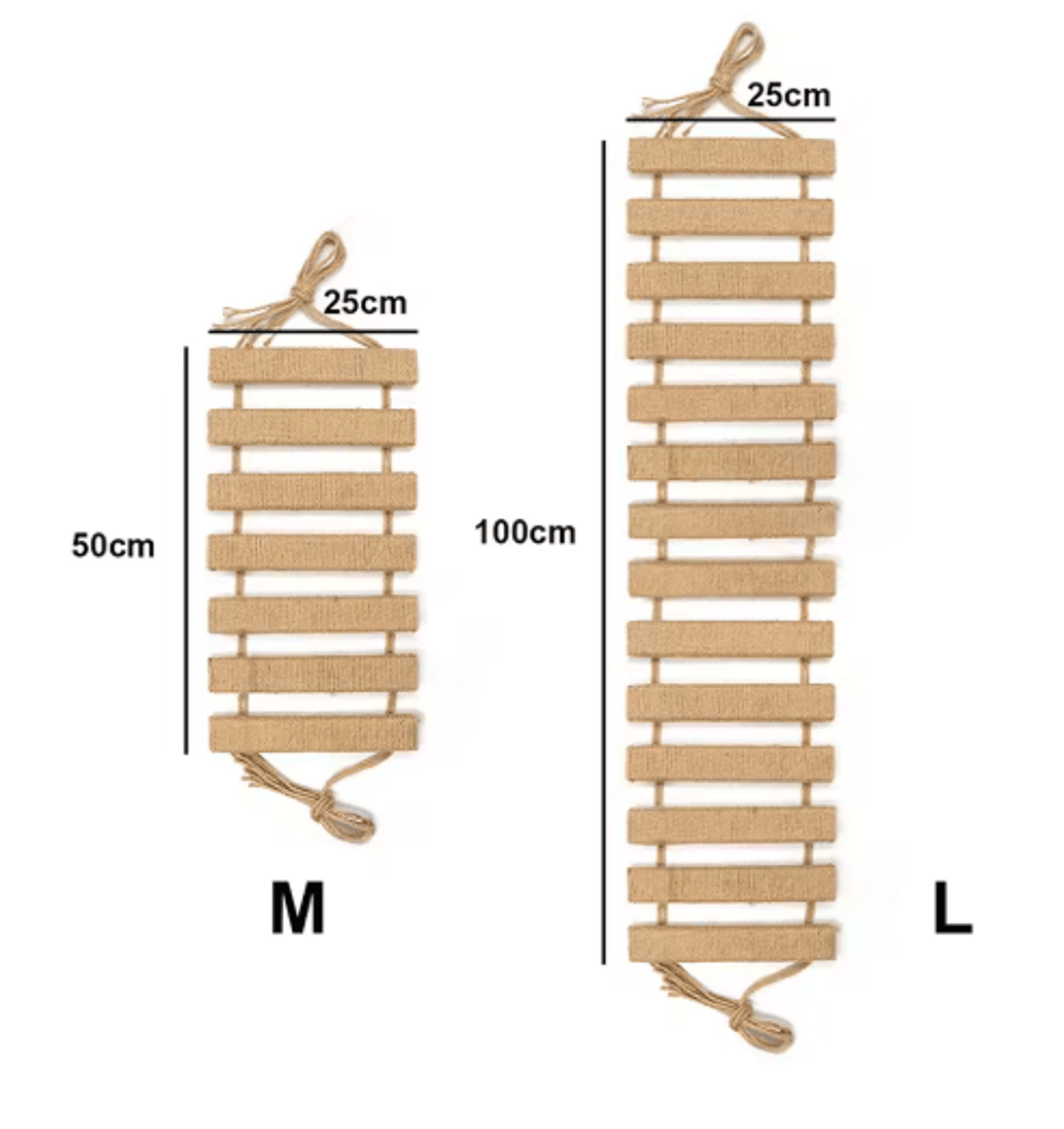 Wooden Cat Climbing Frame Bridge With Sisal Rope Ladder 3