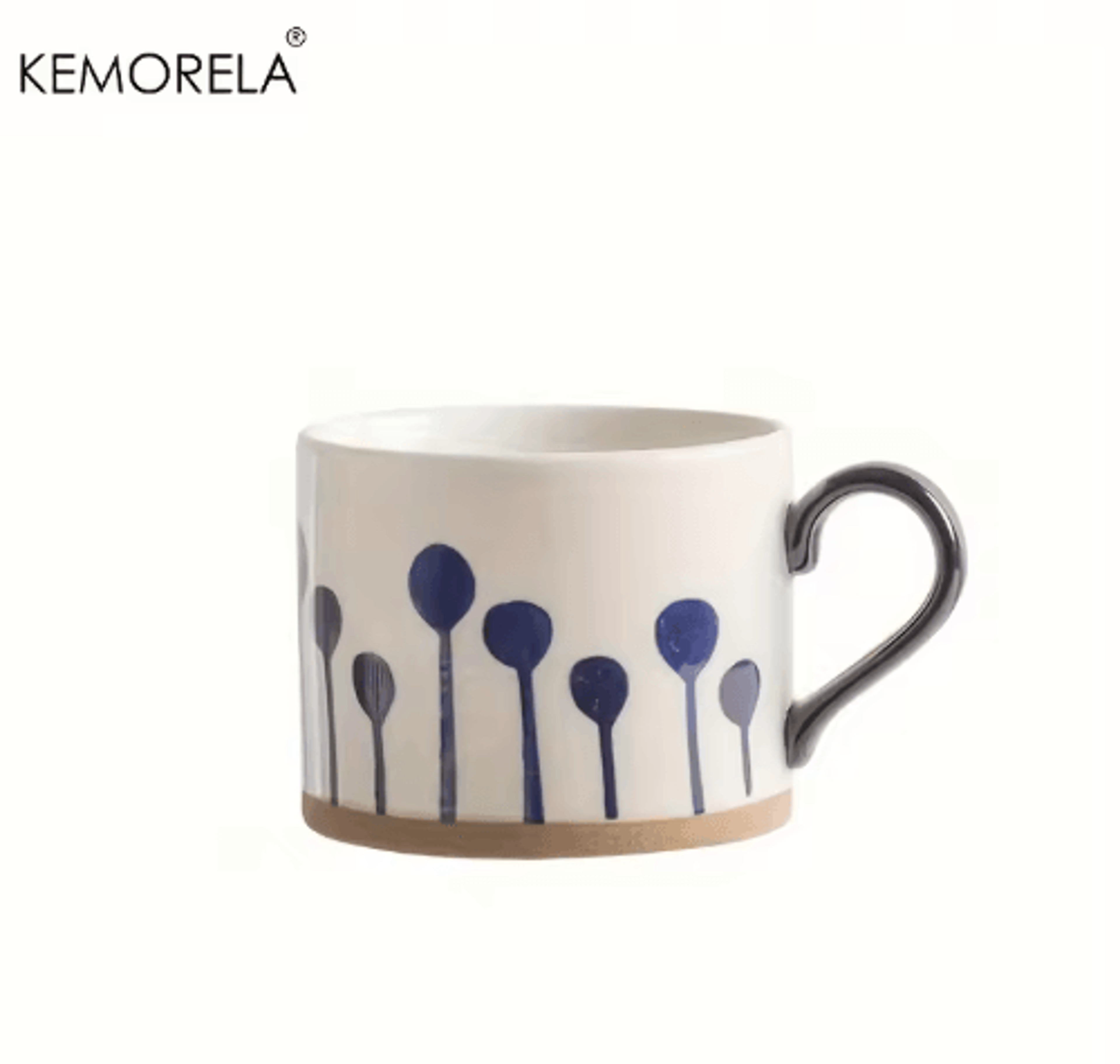 KEMORELA Japanese Ceramic Cup For Coffee Milk  Breakfast Drinks 3