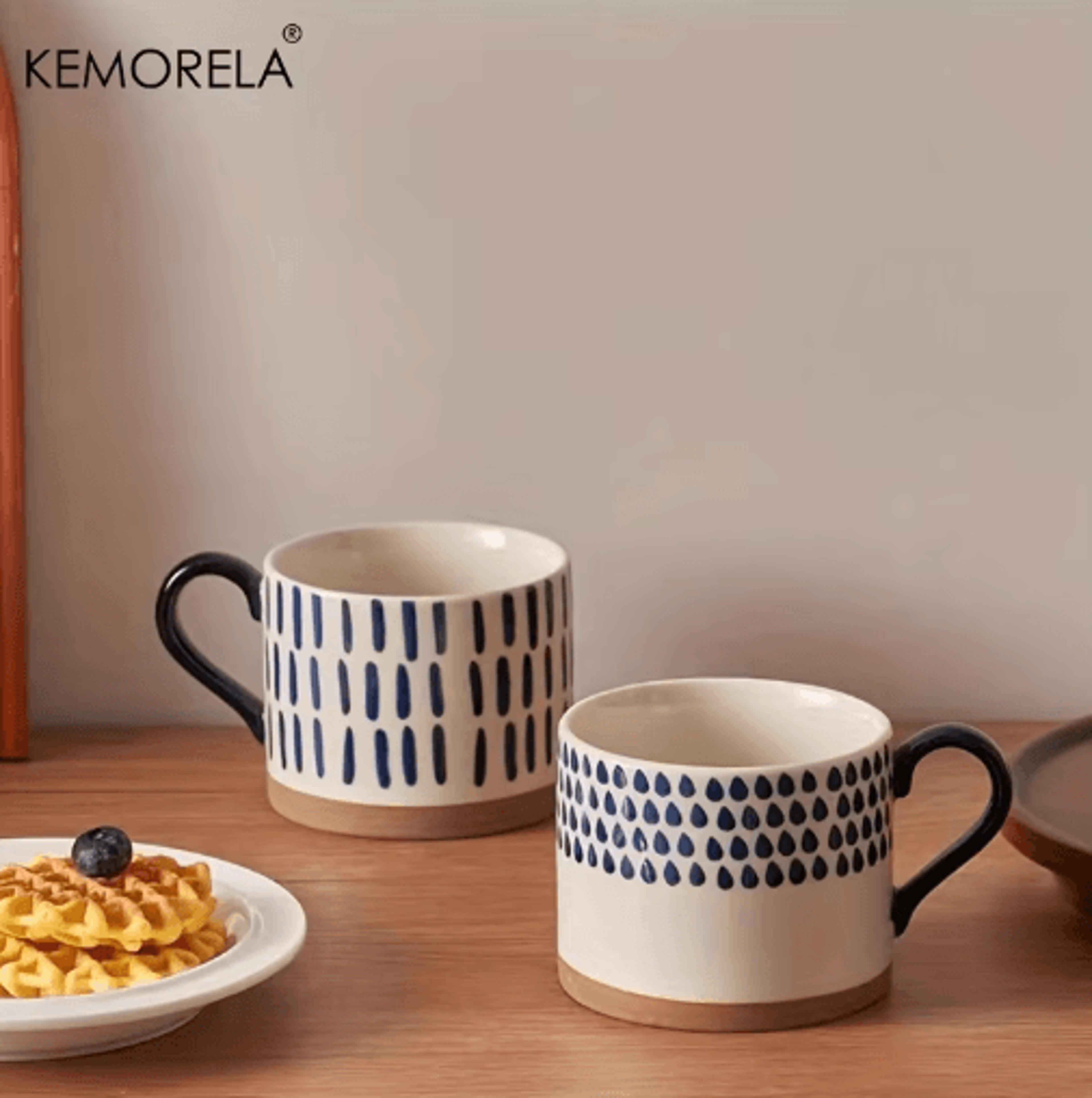 KEMORELA Japanese Ceramic Cup For Coffee Milk  Breakfast Drinks 7