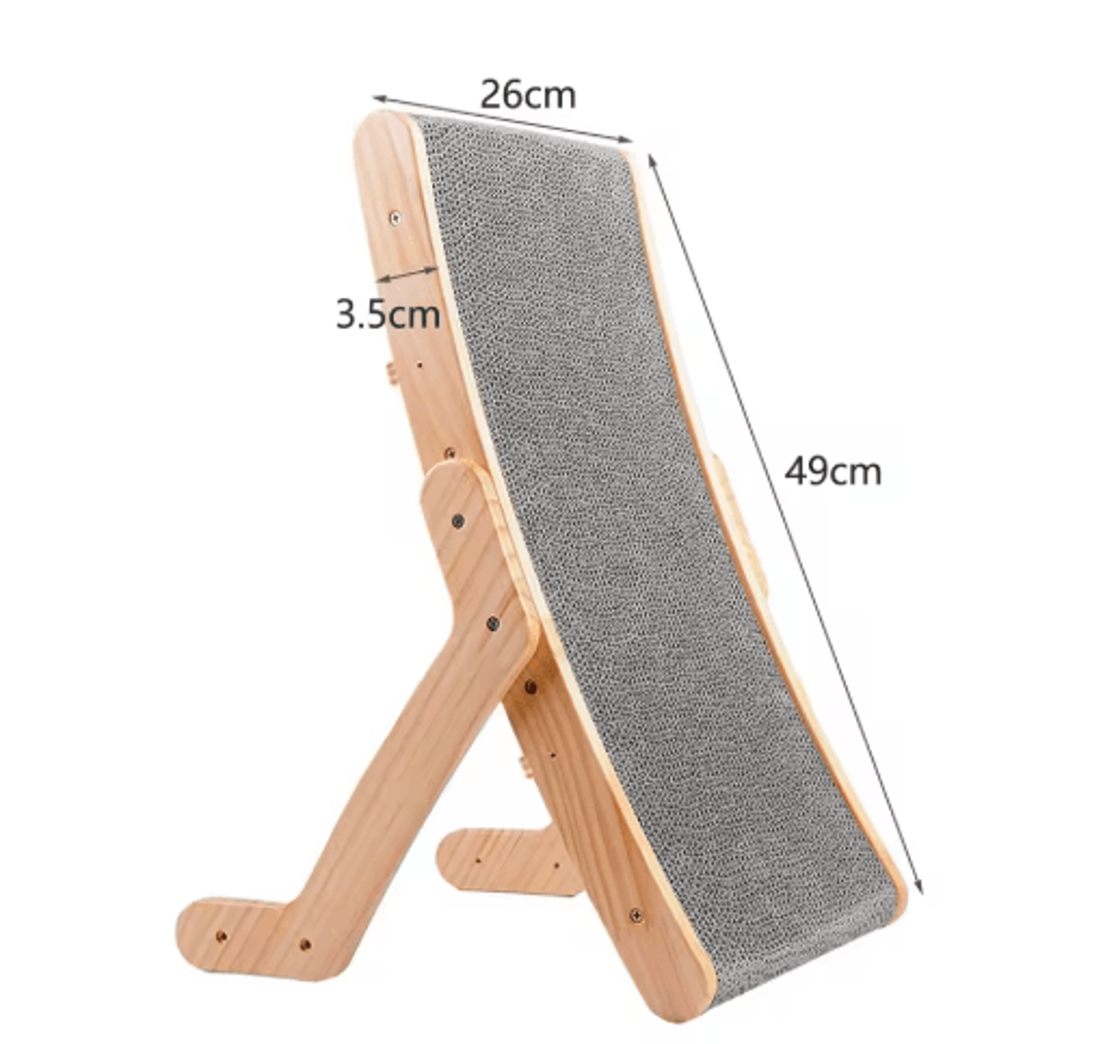 Premium 3in1 Wooden Cat Scratcher Board With Cozy Bed  Claw Couch 1