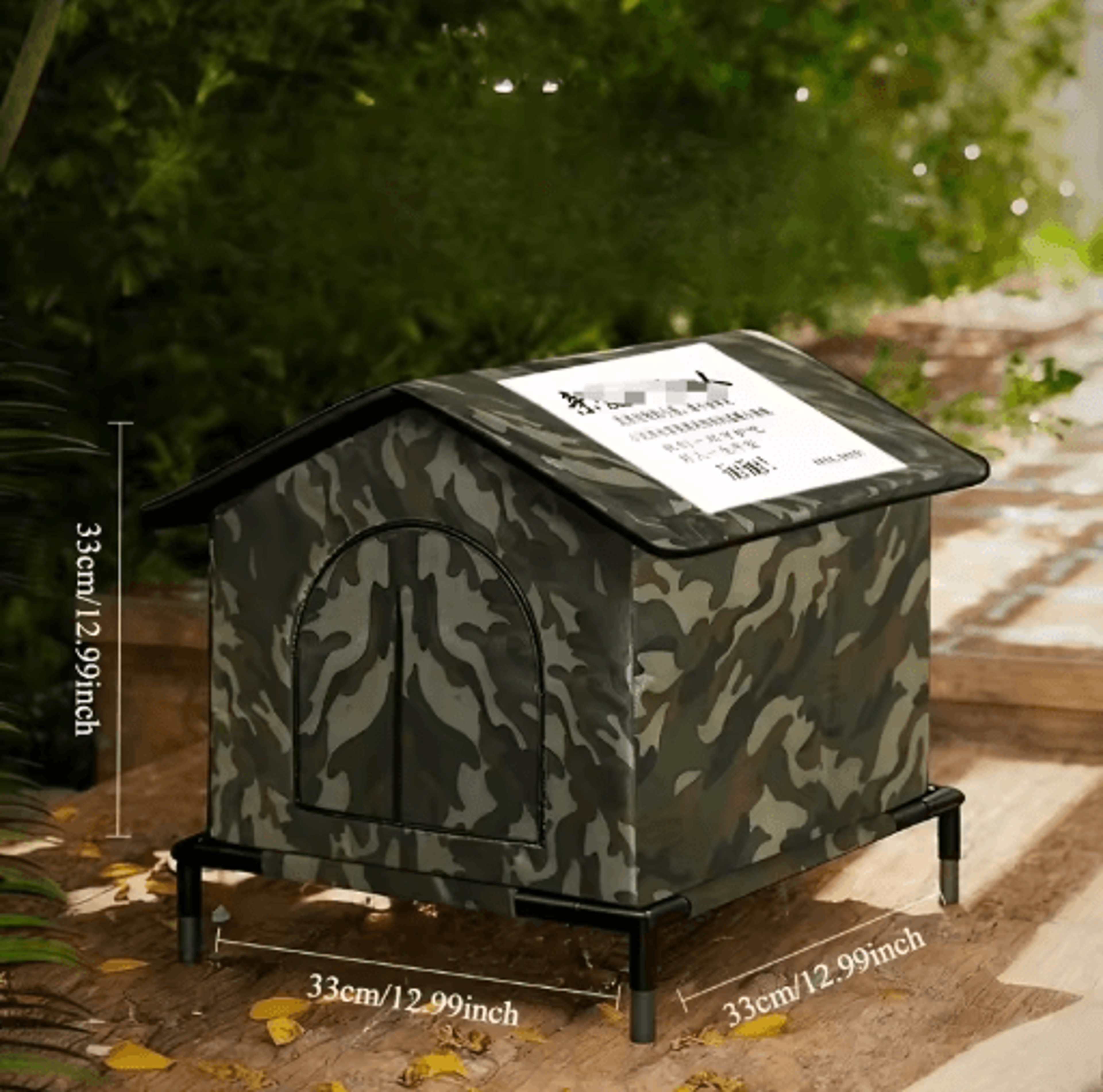 Insulated Outdoor Cat House With Shelf Warm Homeless Cat Shelter For Multiple Kittens 5