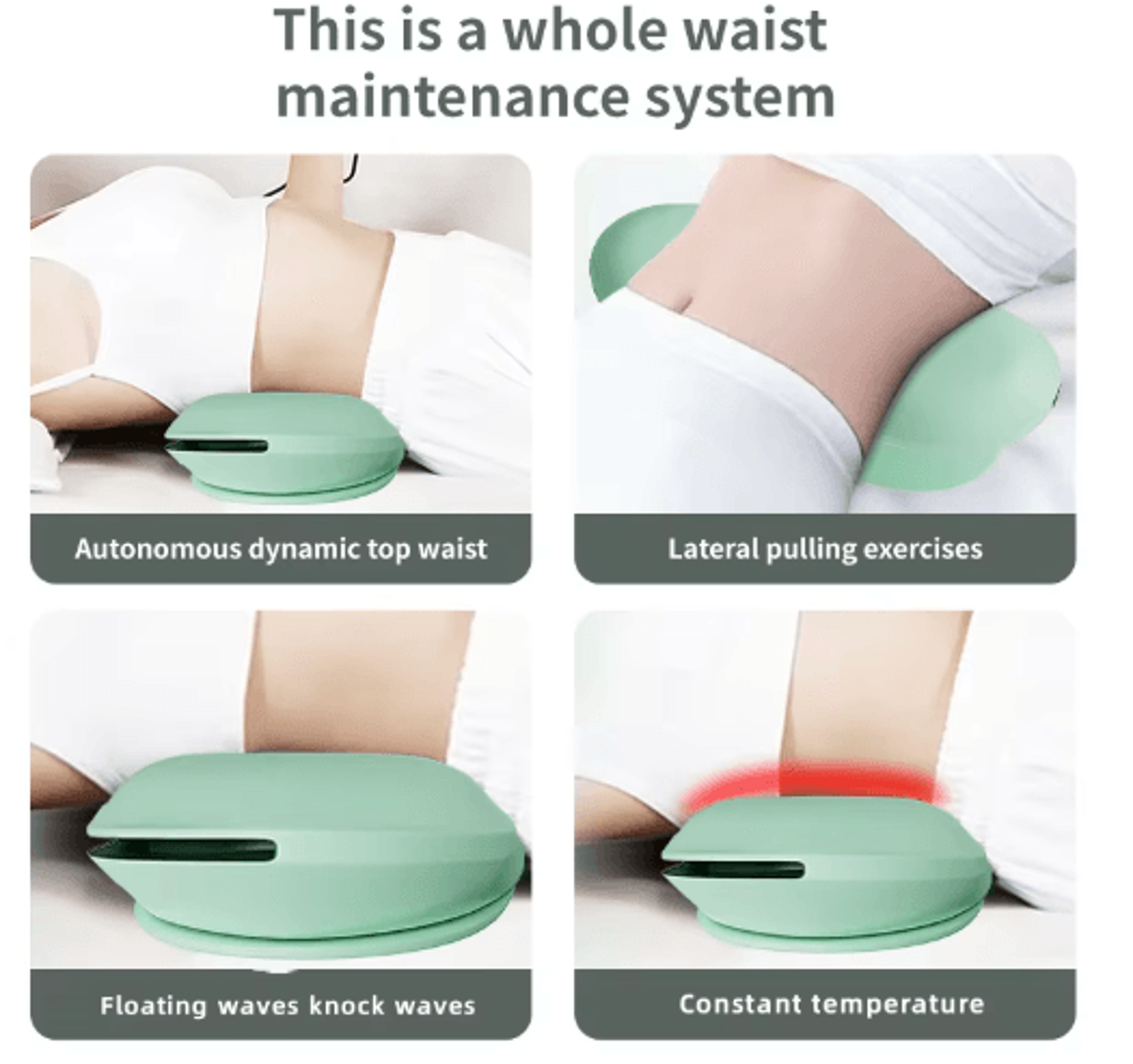 Electric Lumbar Traction Massager With Heat  Adjustable Intensity 9