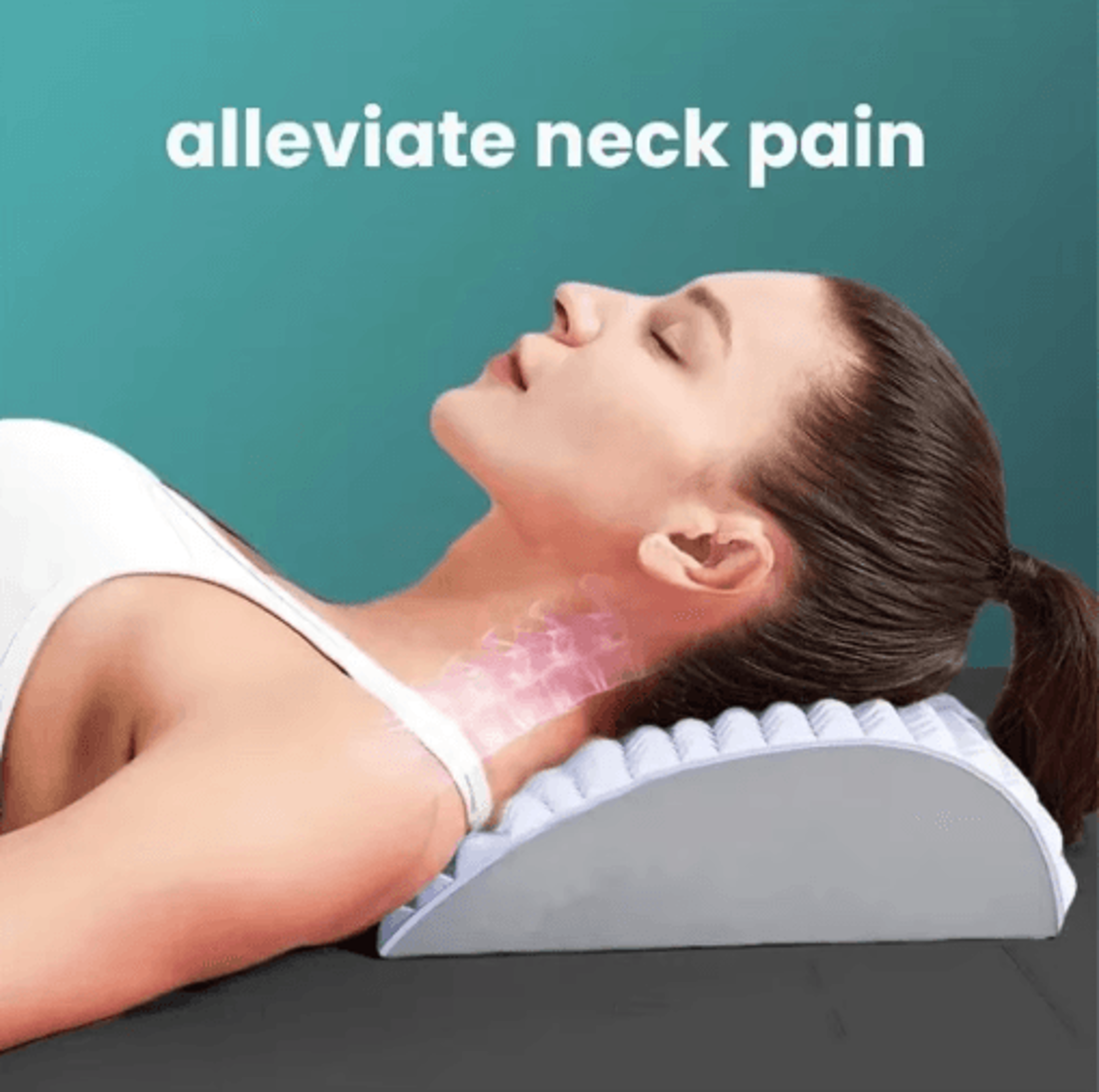 Back Stretcher Pillow With Lumbar  Neck Massage Support 8
