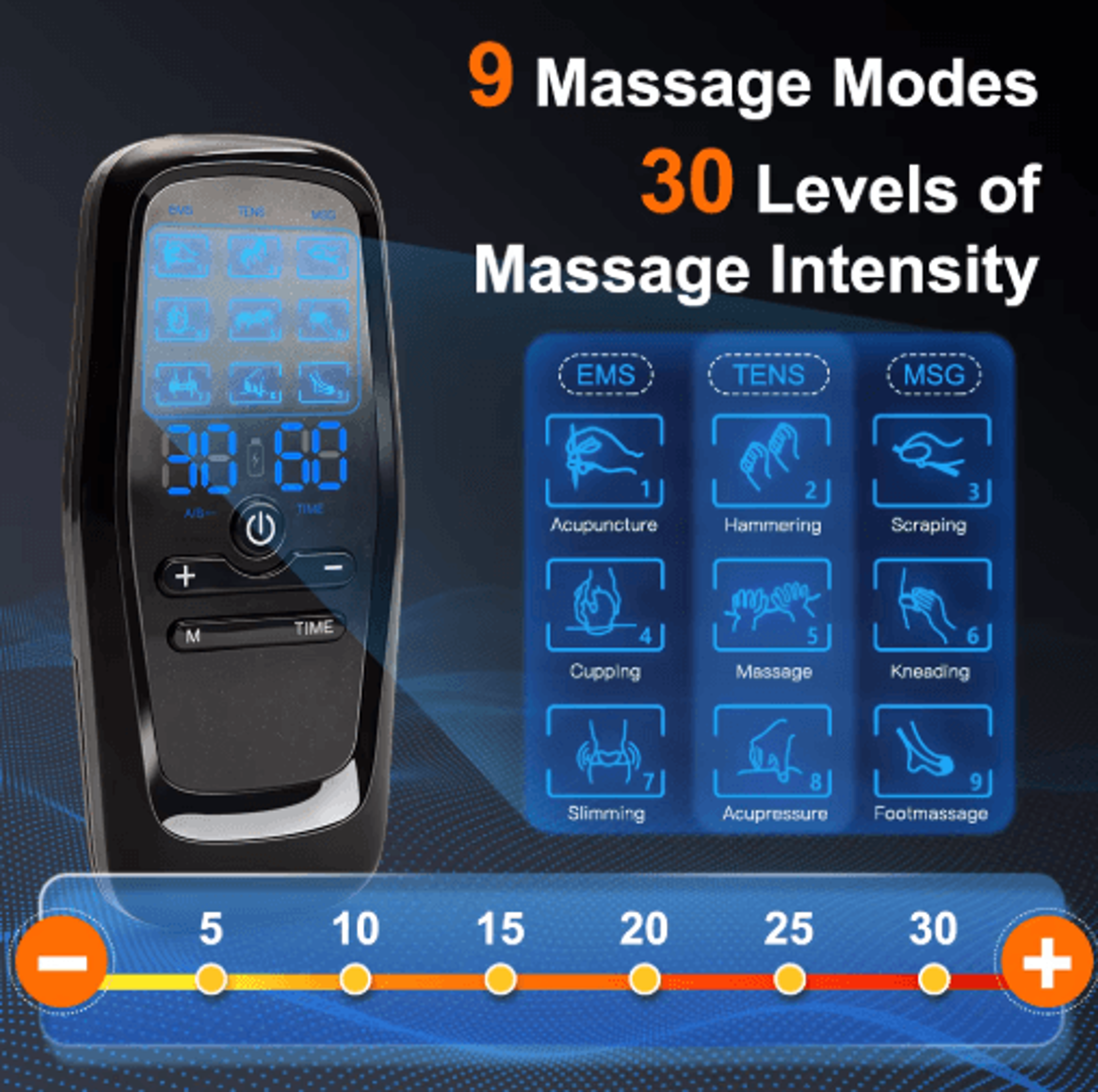 Digital TENS  EMS Muscle Stimulator For Body Therapy And Massage 11