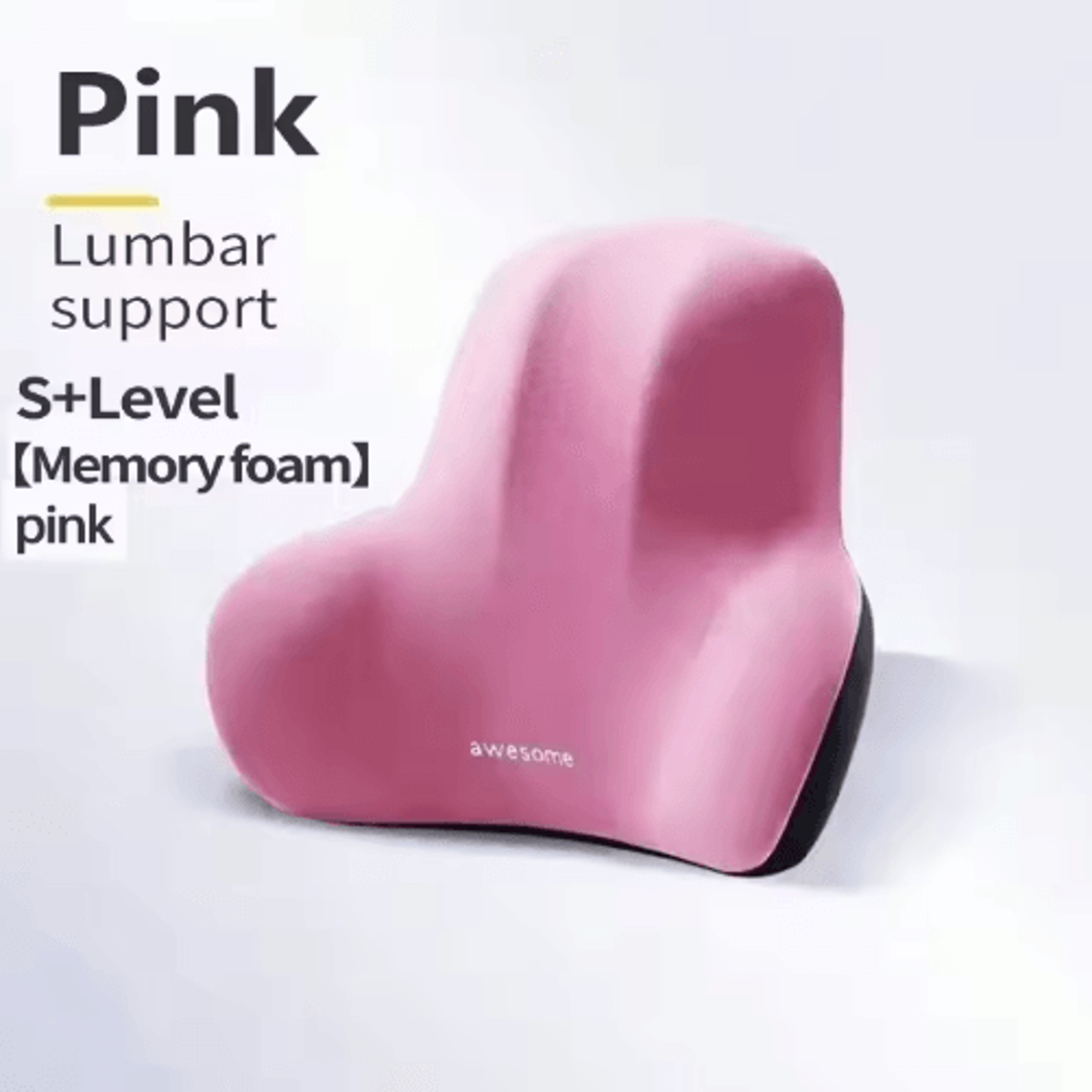 Memory Foam Lumbar Back Cushion For Car Office  Gaming Chairs 1