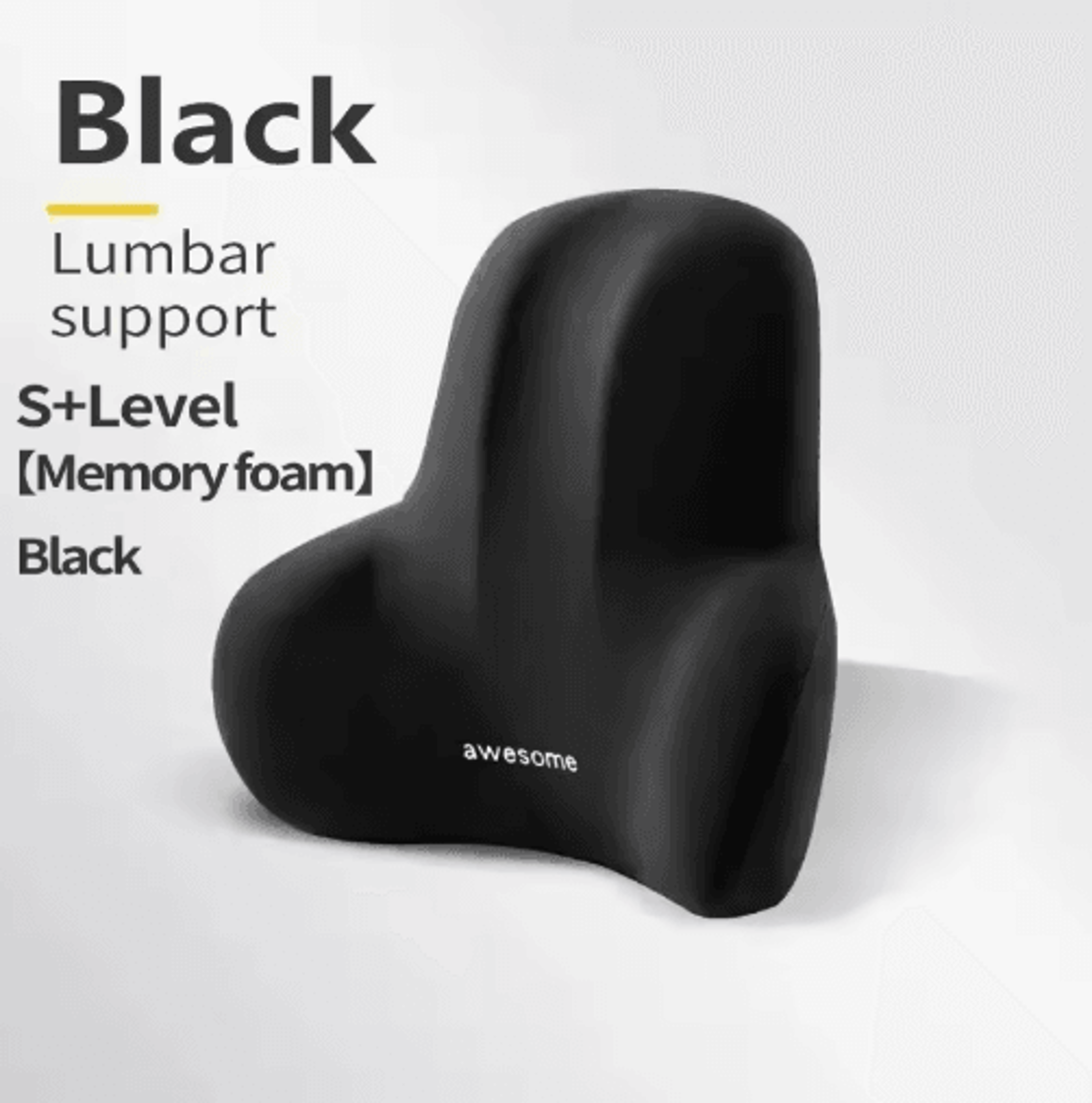 Memory Foam Lumbar Back Cushion For Car Office  Gaming Chairs 5