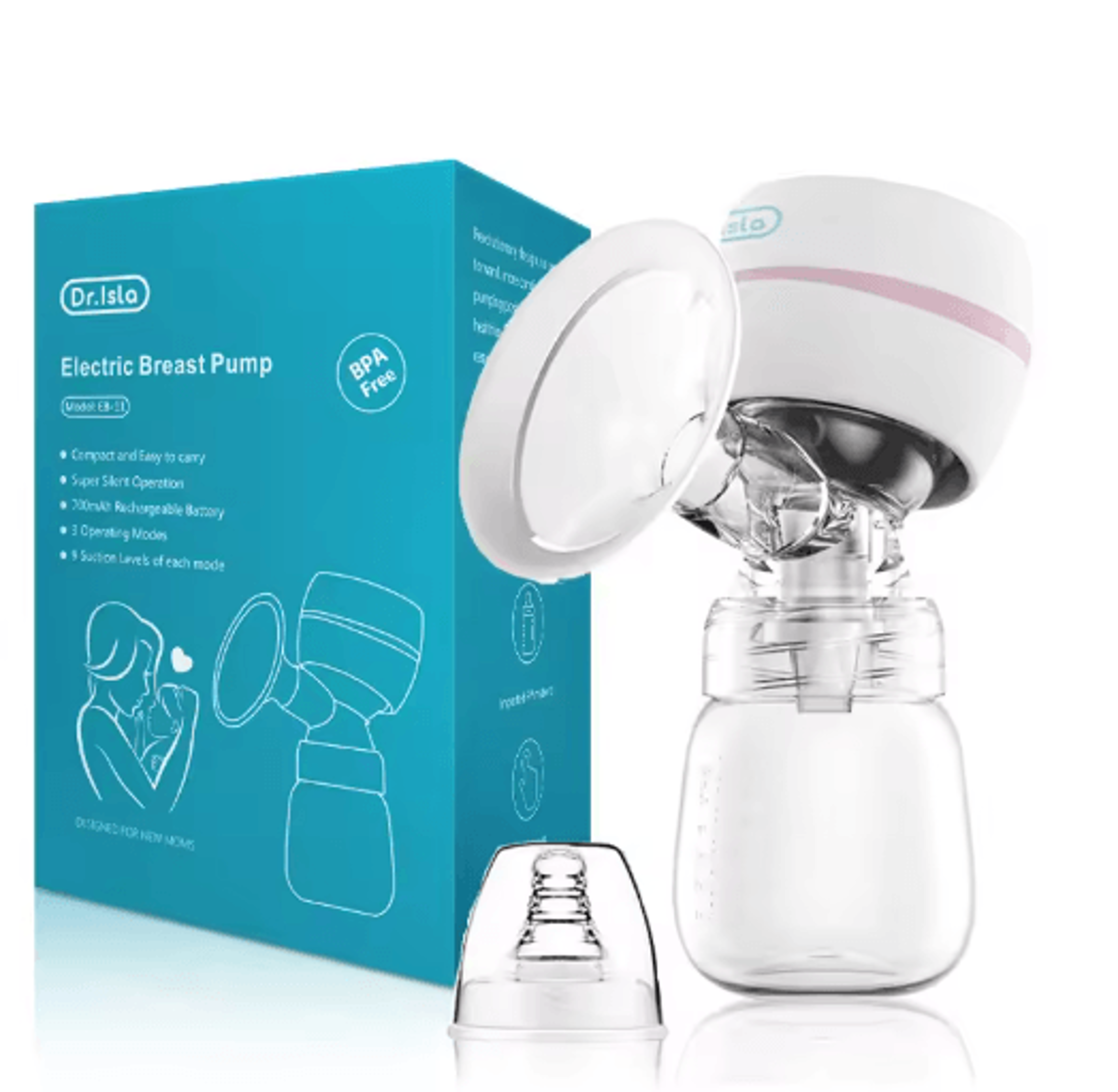 Electric Wearable Breast Pump With Intelligent High Suction 3