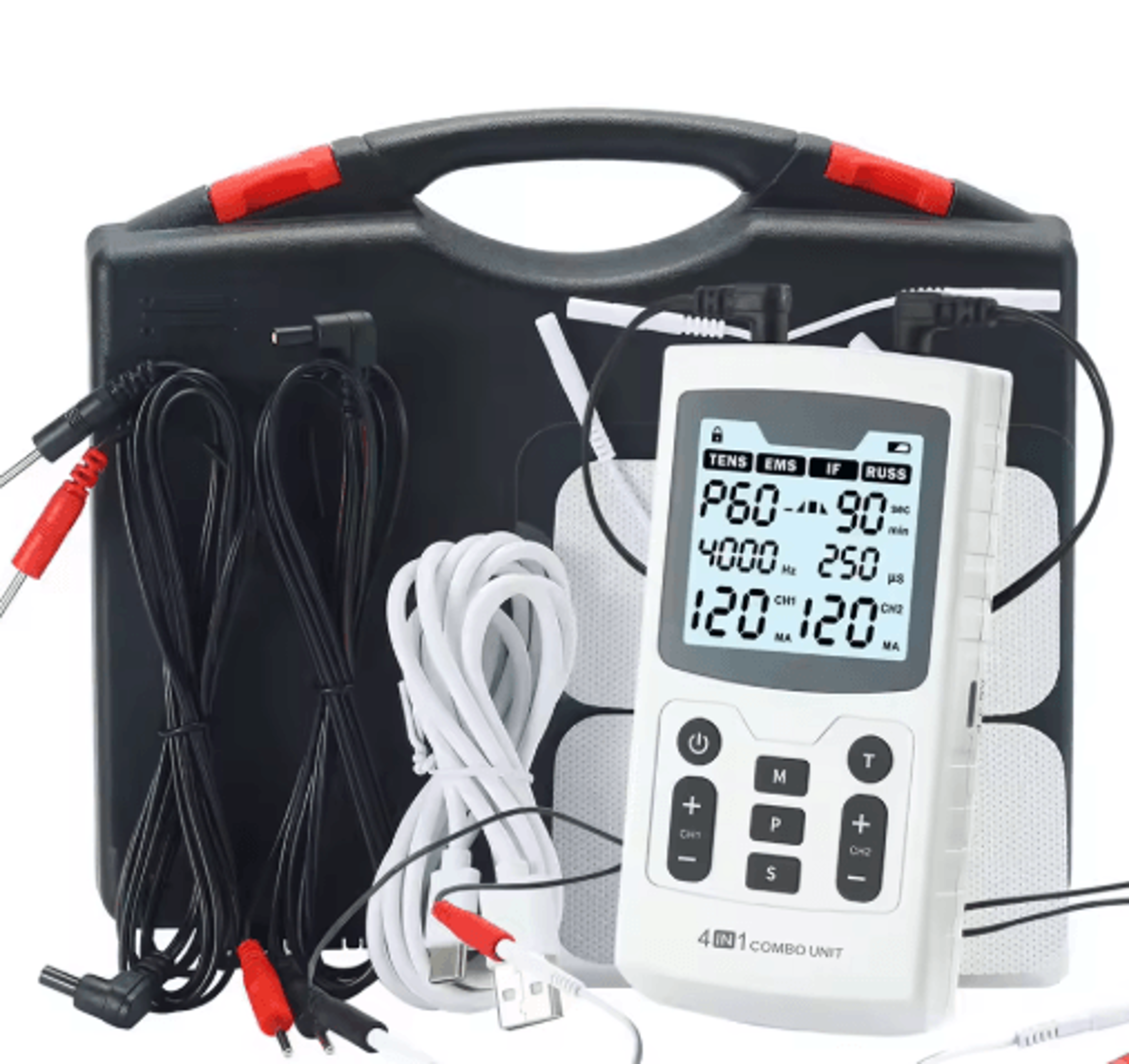 4in1 Electric Muscle Stimulator With IFT RUSS TENS  HighFrequency Modes 1