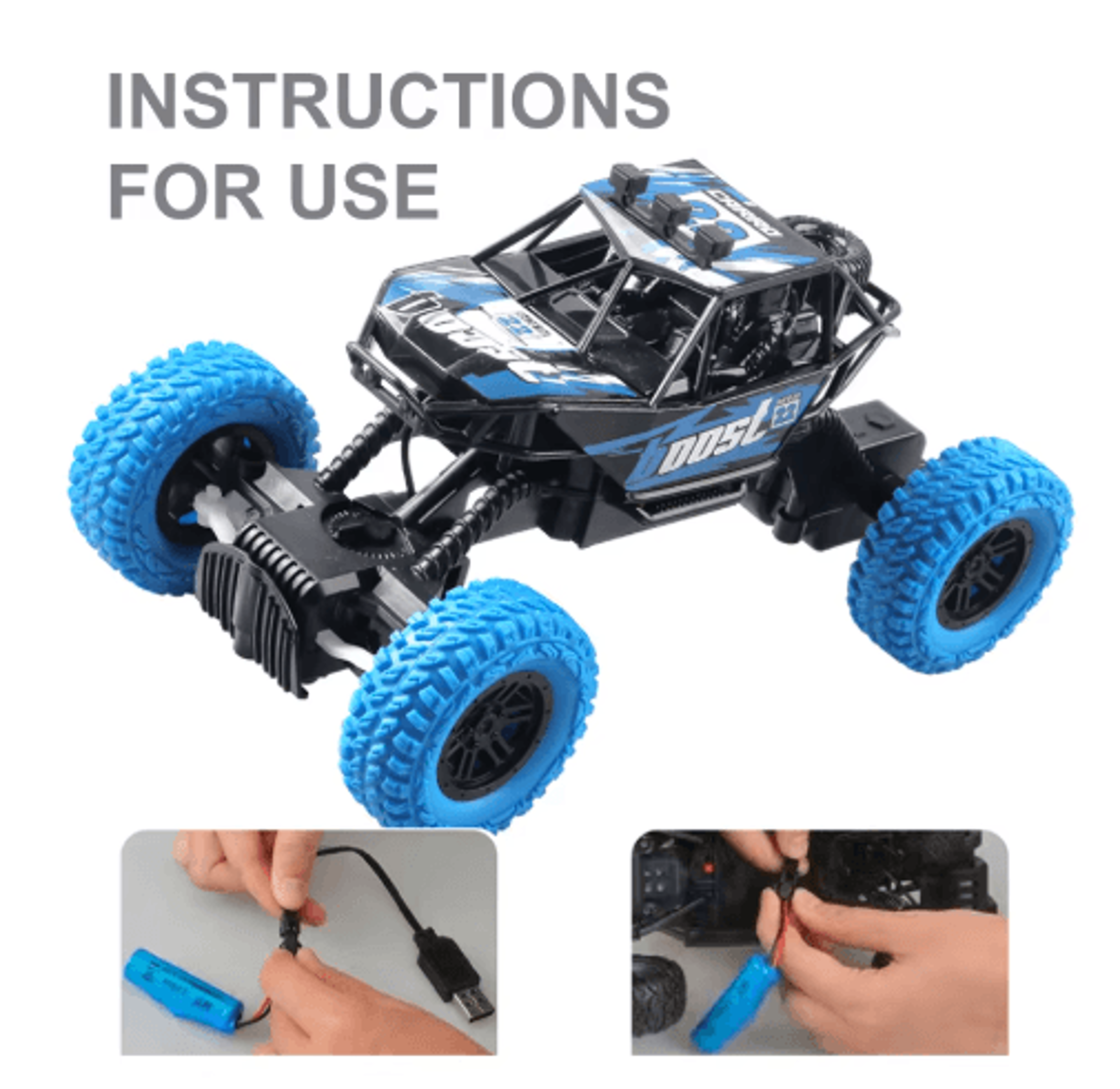 Remote Control OffRoad Toy Car With Colorful Flashing Lights 3