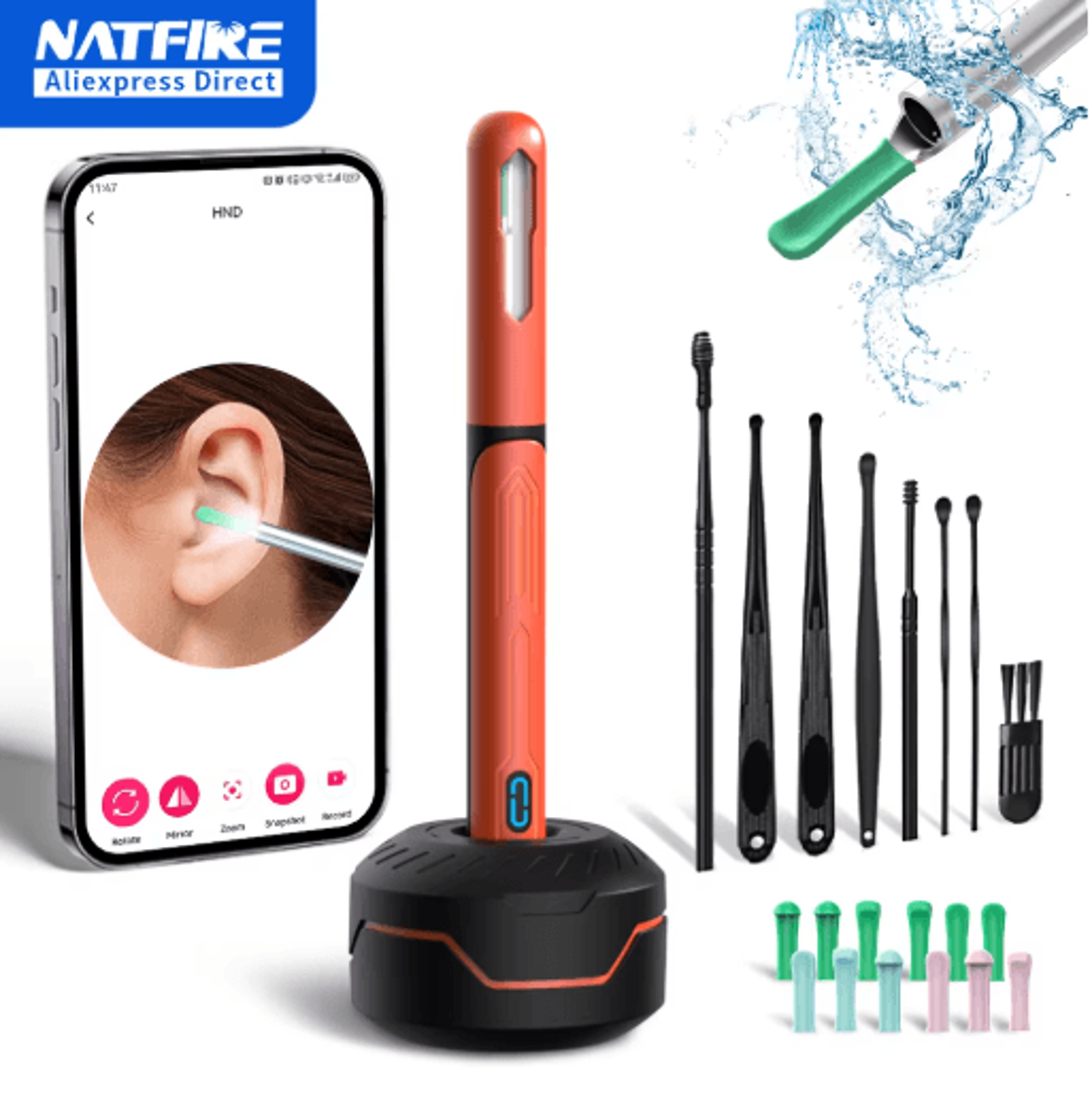 NK3 Pro Ear Cleaner With Camera  HD Visual Otoscope Ear Cleaning Set 0