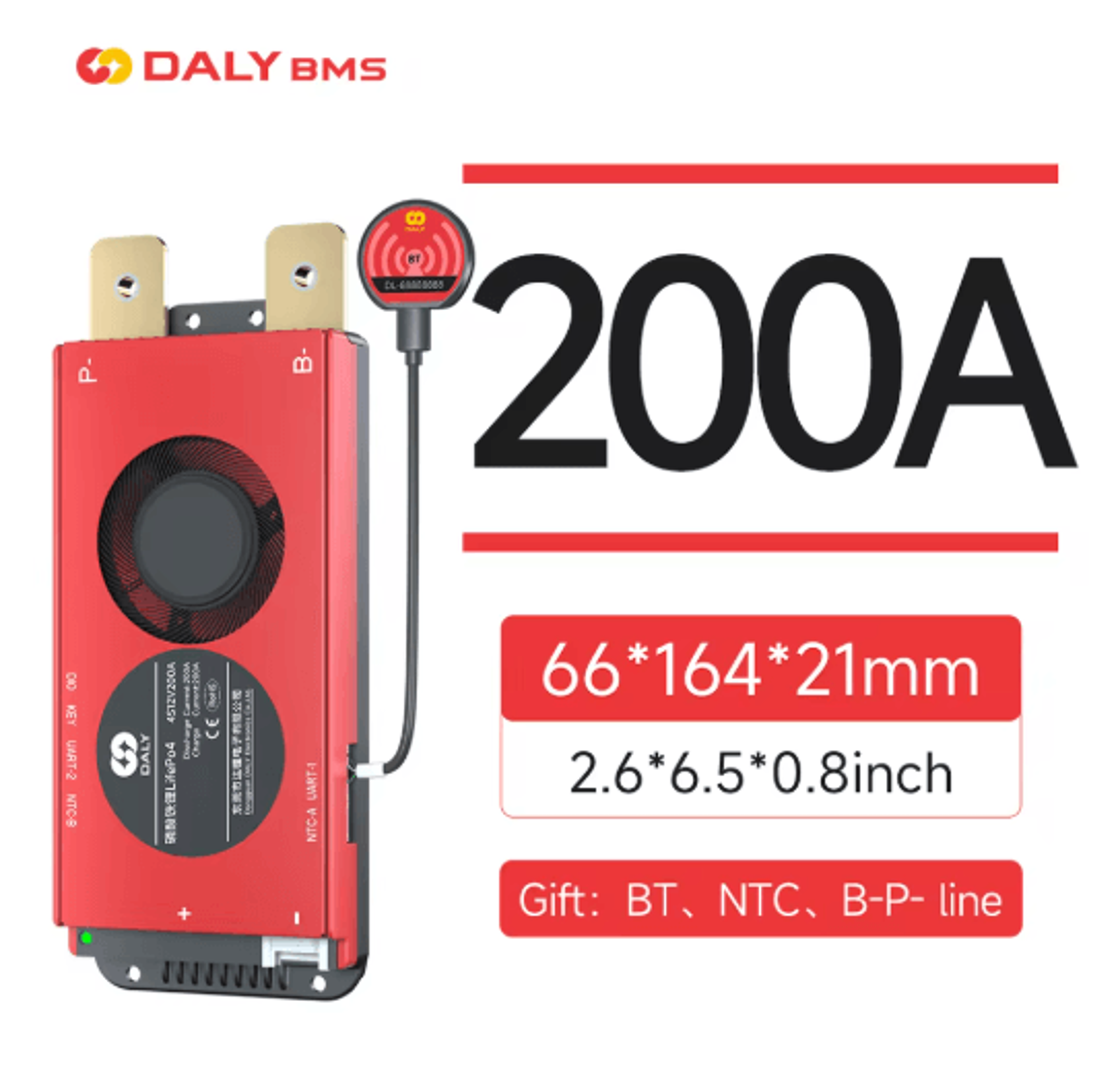 DALY Smart LiFePO4 BMS Board With Bluetooth And CAN Communication 13