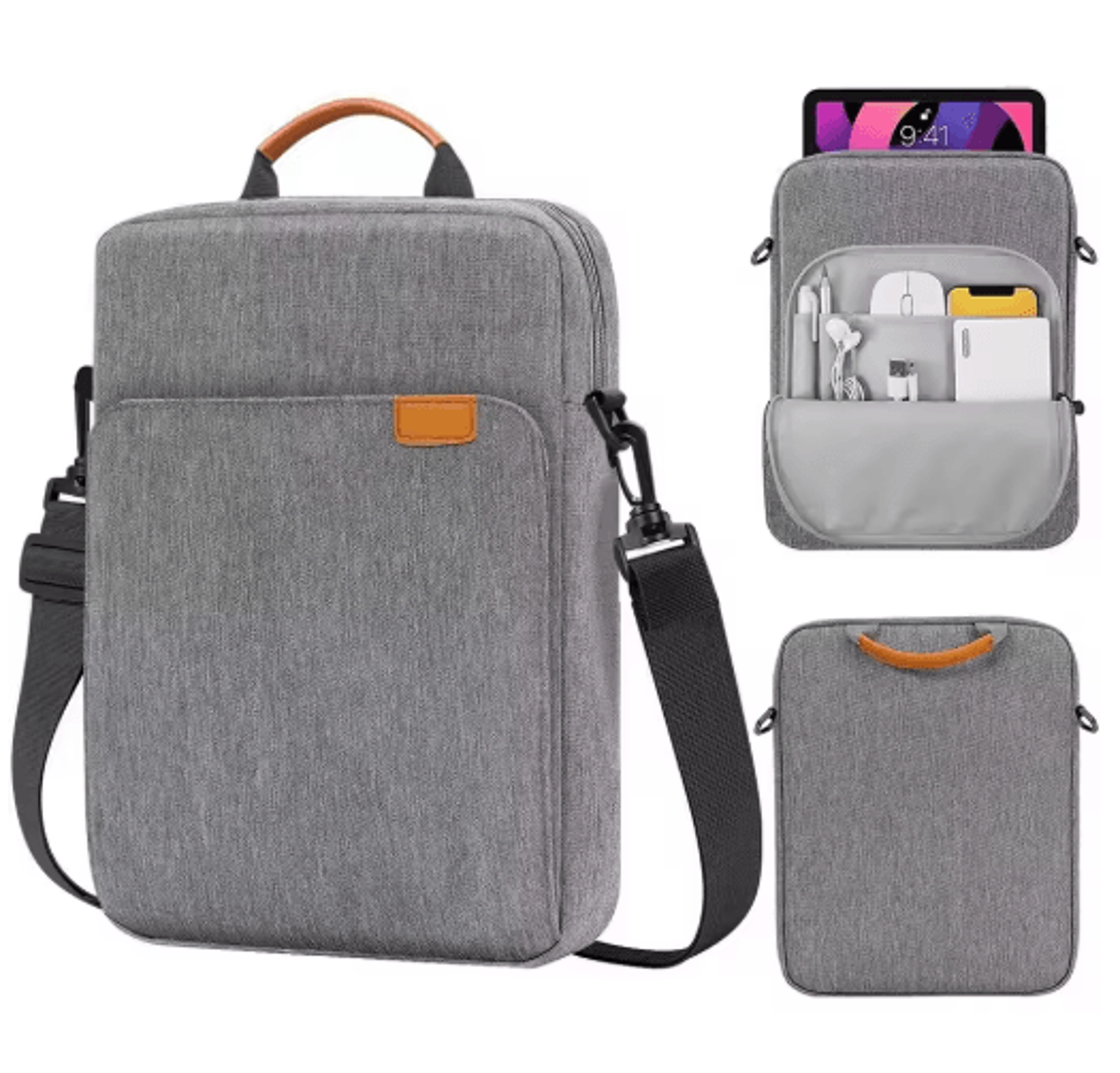 Tablet Shoulder Sleeve Bag For IPad And Galaxy Tab With Handle And Strap 2