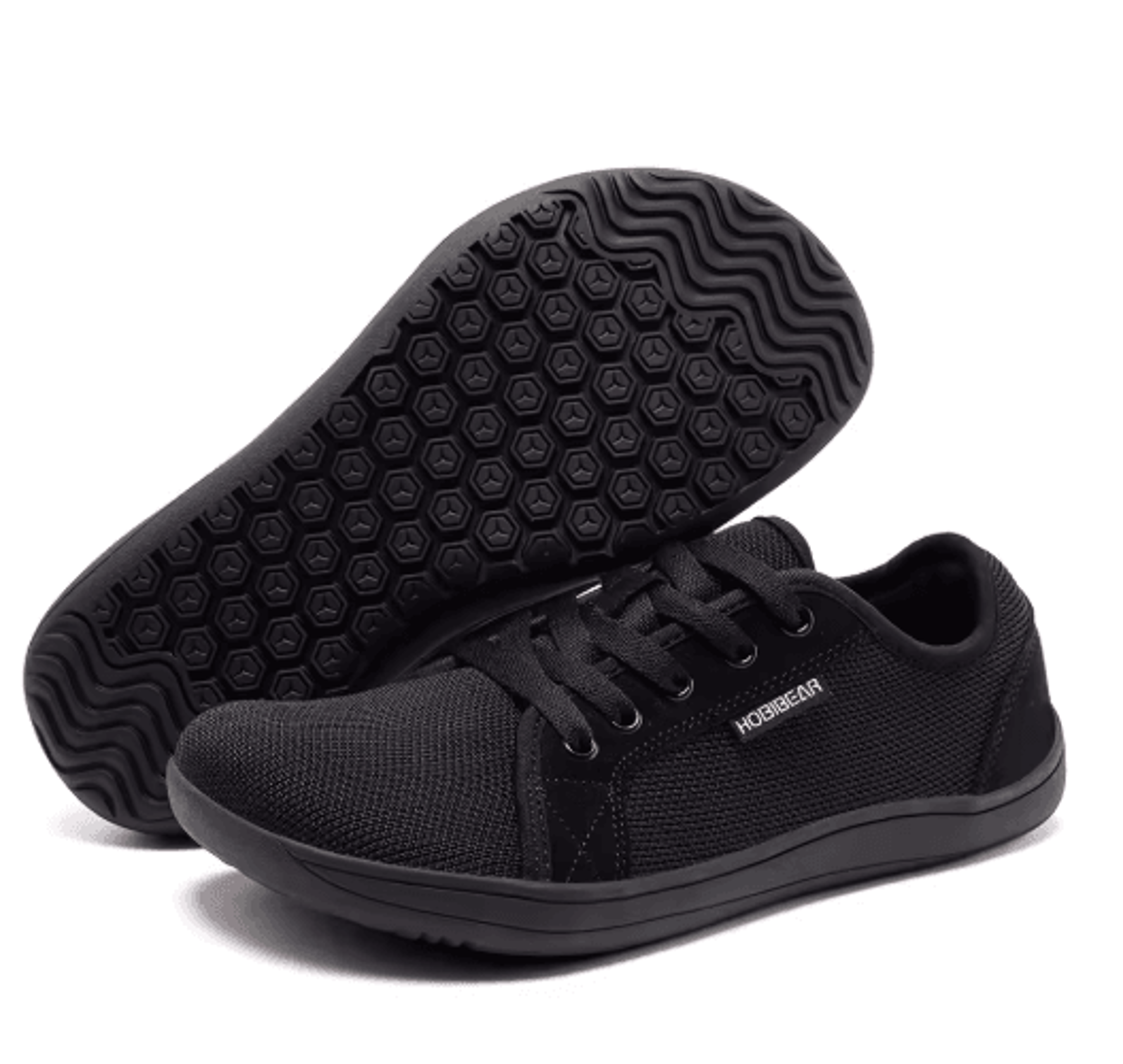 HOBIBEAR Wide Barefoot Trail Running Shoes Non Slip Minimalist Walking Sneakers For Men And Women 5