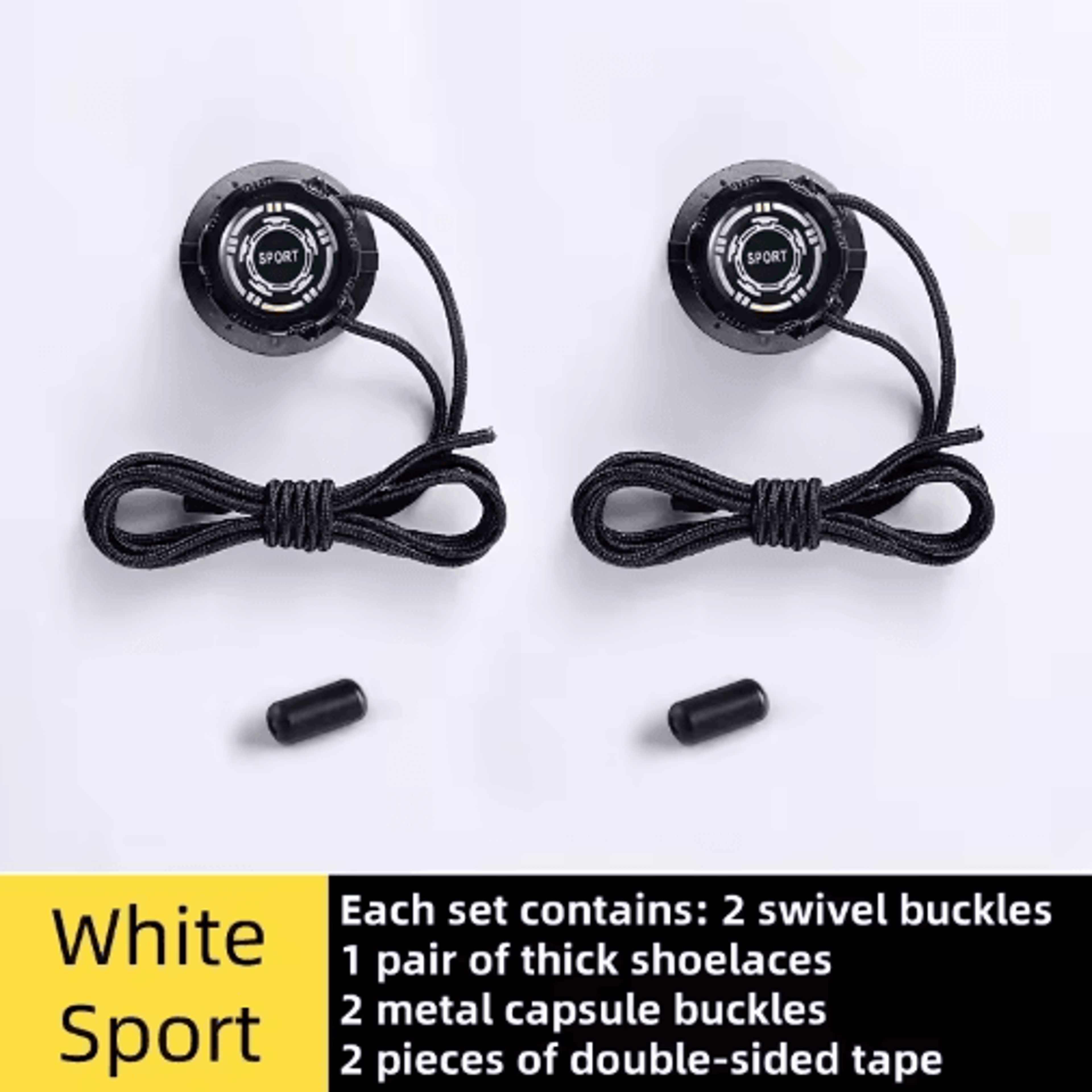 Automatic NoTie Shoelaces With Swivel Buckle  EasyInstall Elastic Laces For Sneakers 1