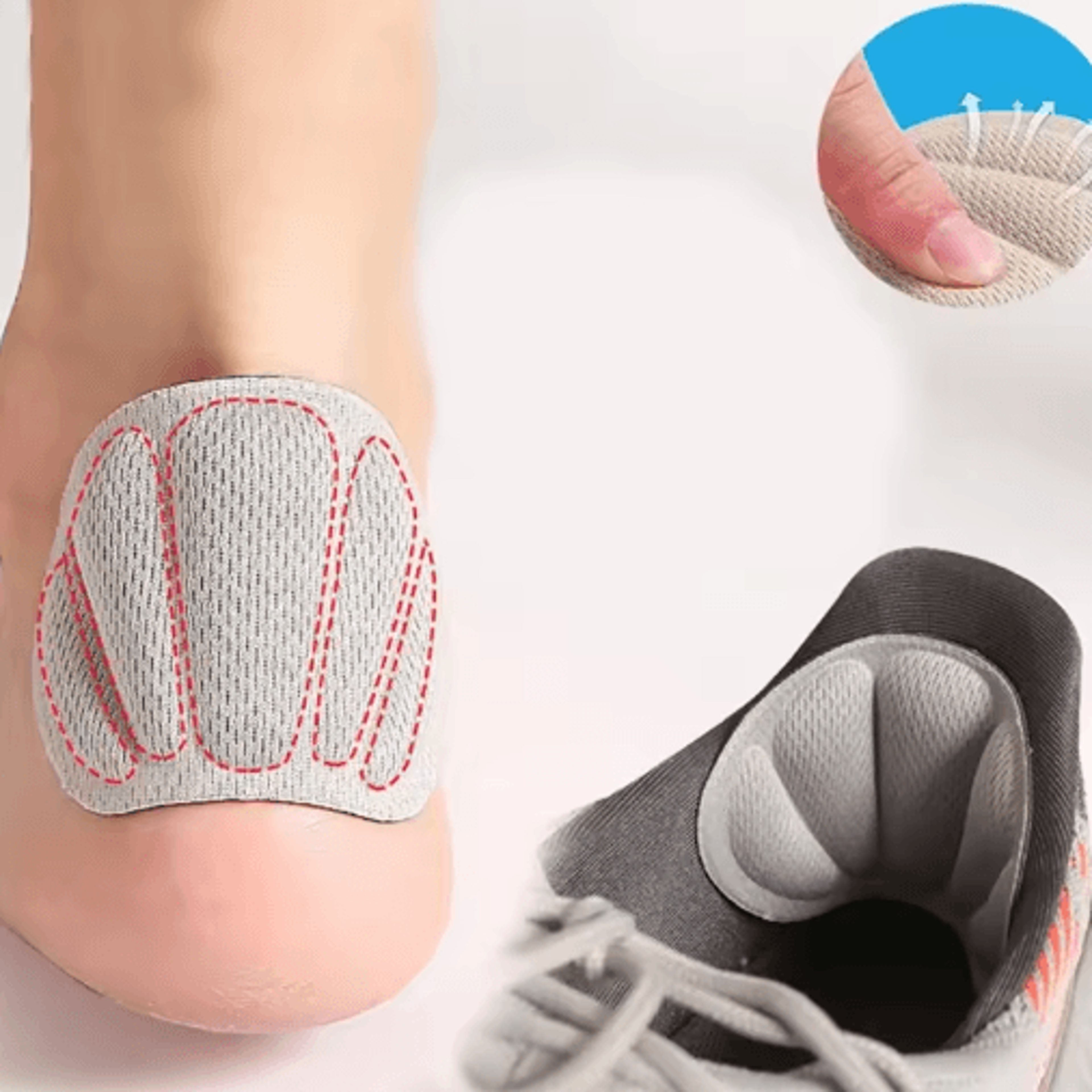 AntiPain Heel Stickers Cushion Pads  Adhesive Heel Protectors For Shoes 12