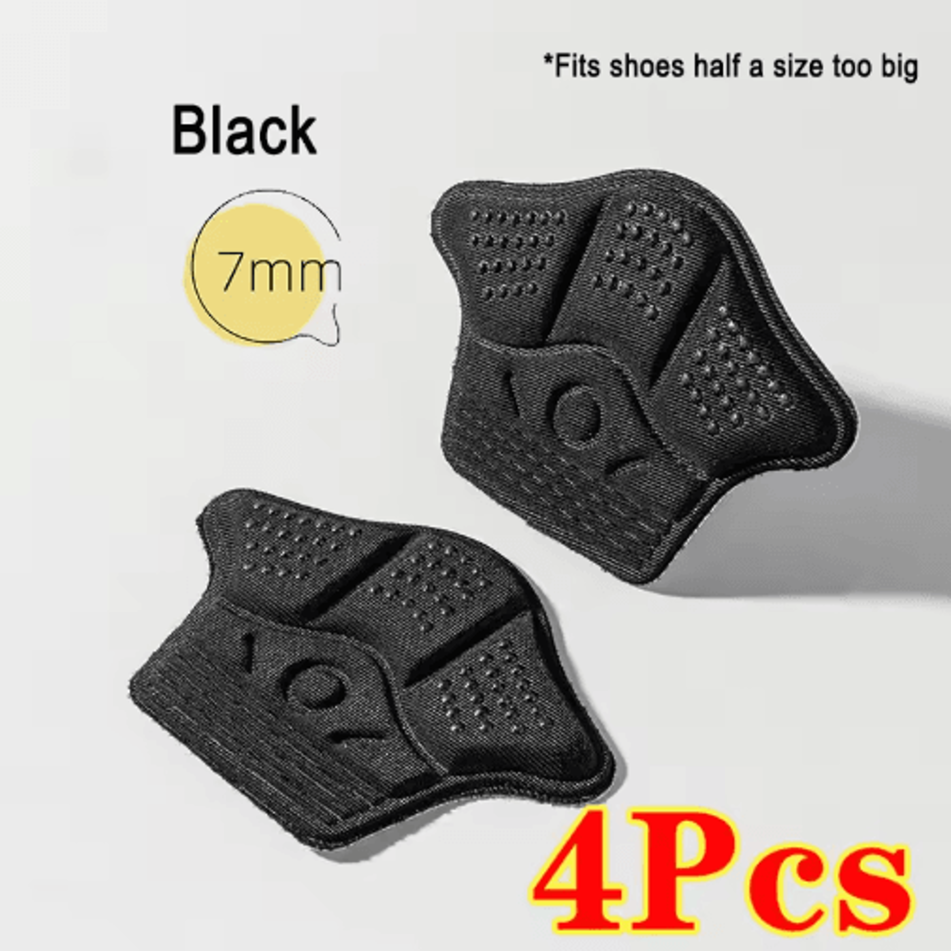4Piece Heel Protector Stickers  AntiWear Cushion Inserts For Better Fit 4