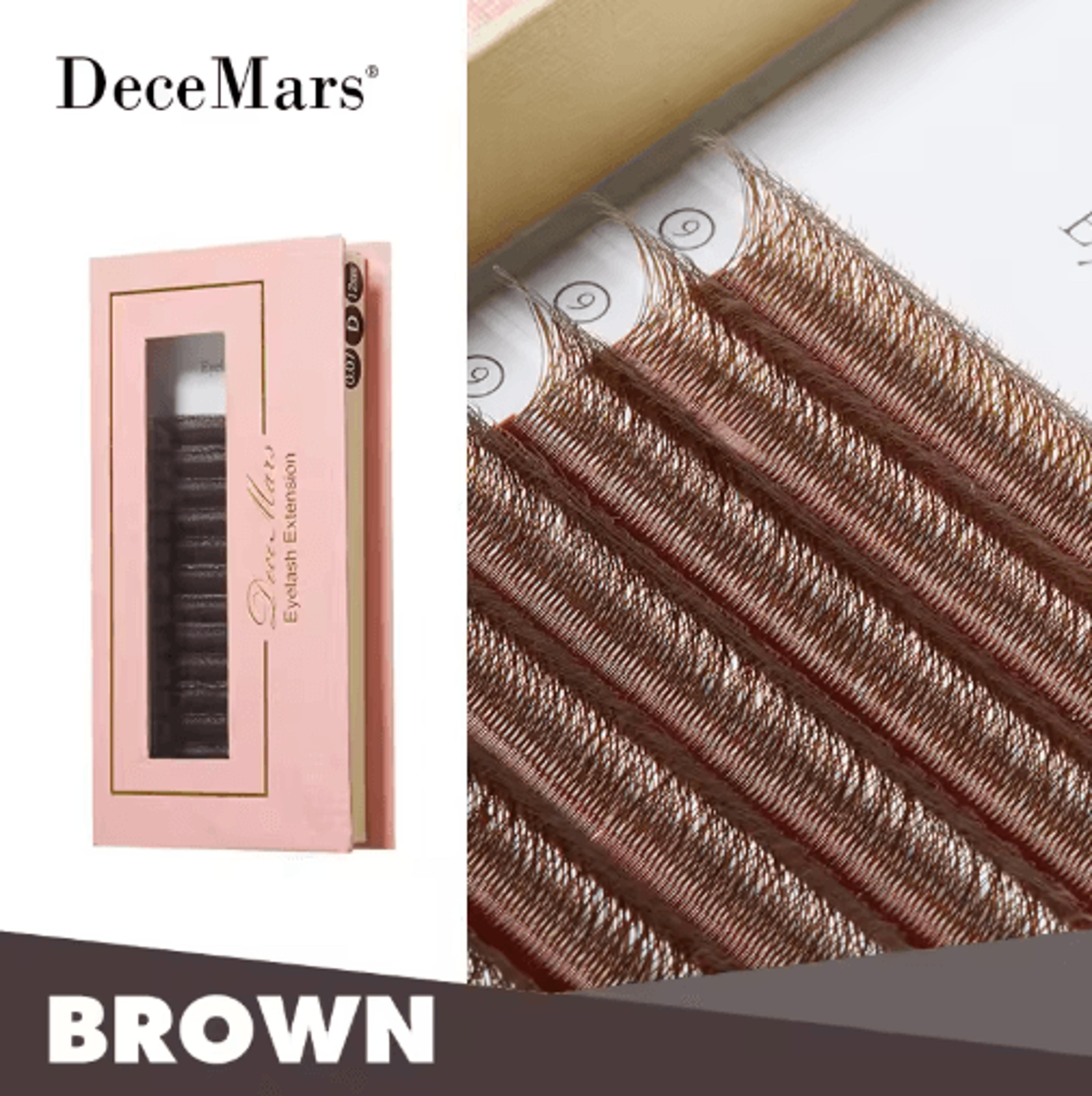 DeceMars 4D WShaped Eyelash Extensions  Lightweight Volume Lash Trays 12 Lines 1