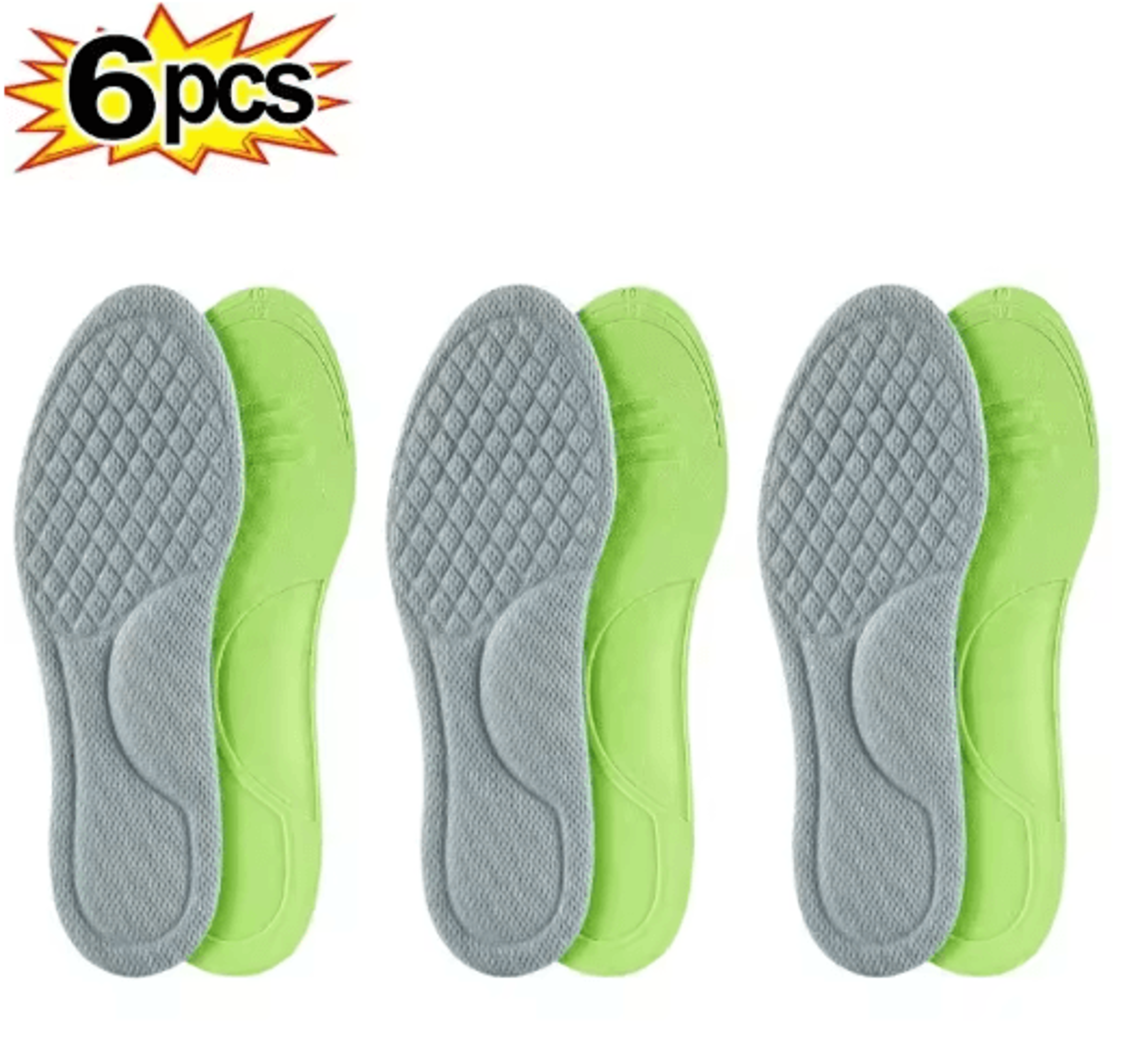 Soft Memory Foam Orthopedic Insoles  Deodorizing SweatAbsorbing Comfort 210 PCS 11